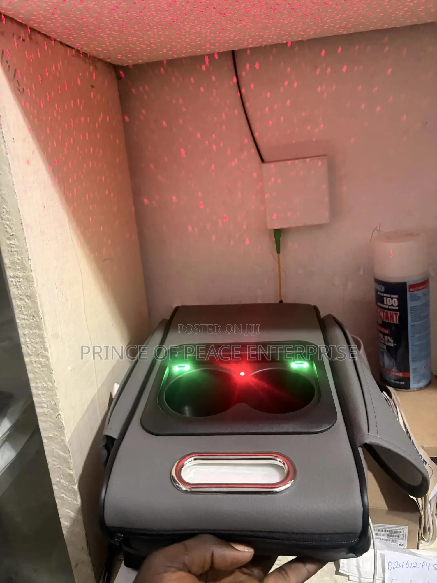 Armrest Extension Pads With Charging Port Ambient Light and Tissue Bag