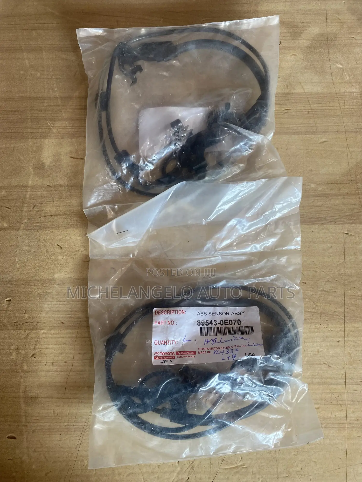 Front Speed Sensor Toyota Highlander 2020 - 2025