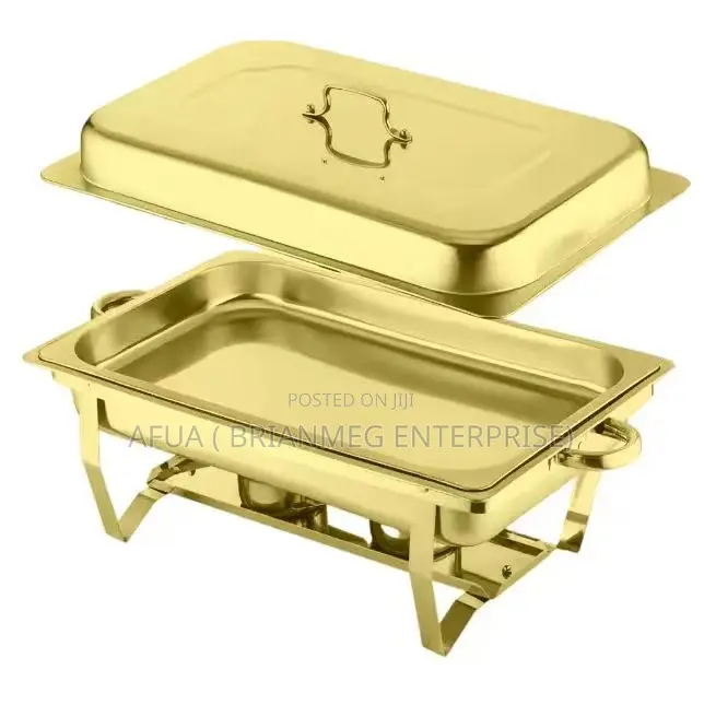 Chafing Dish (Gold and Silver With Compartments )