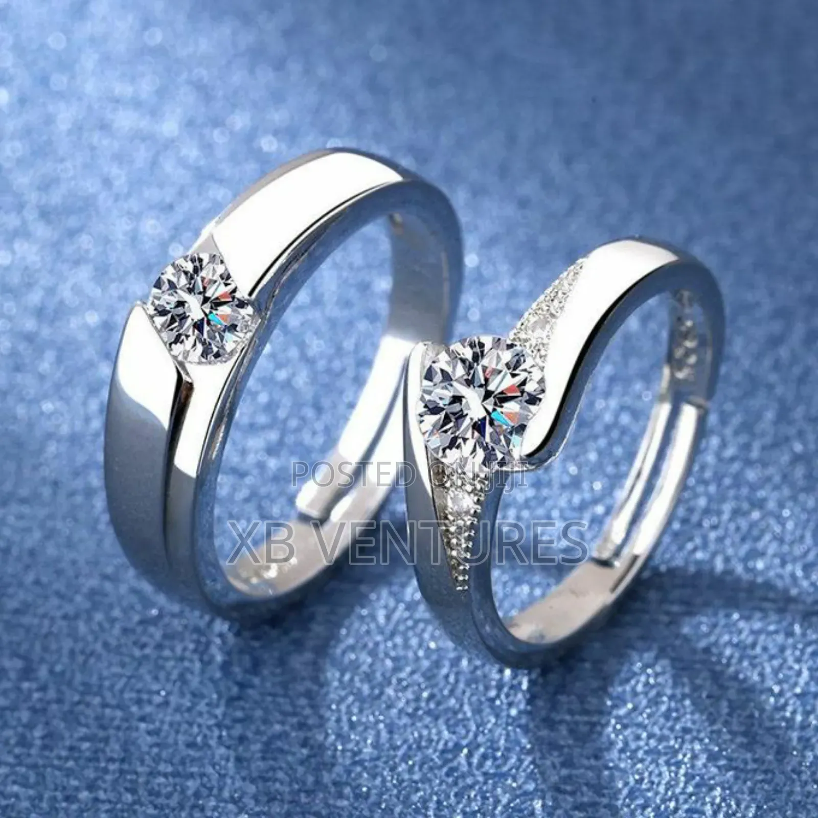 Adjustable Diamond Couple Wedding Ring