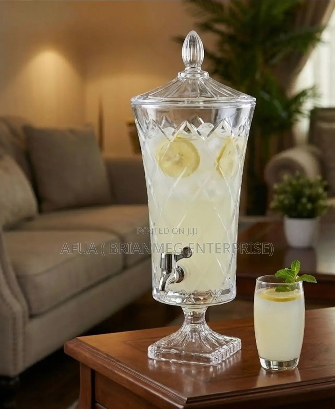 5lts Glass Beverage / Juice Dispenser