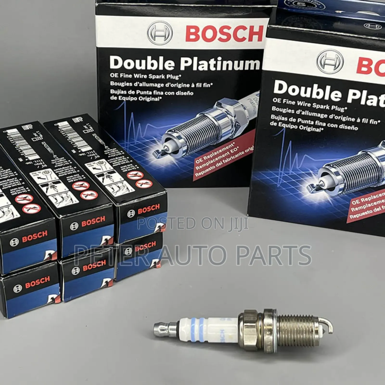 Bosch Spark Plugs for Toyota Vitz 2012-15. Original.