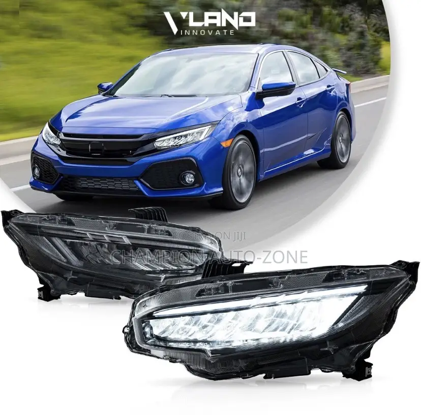 Honda Civic 2016-2017-2018 Full Led Headlight Pair