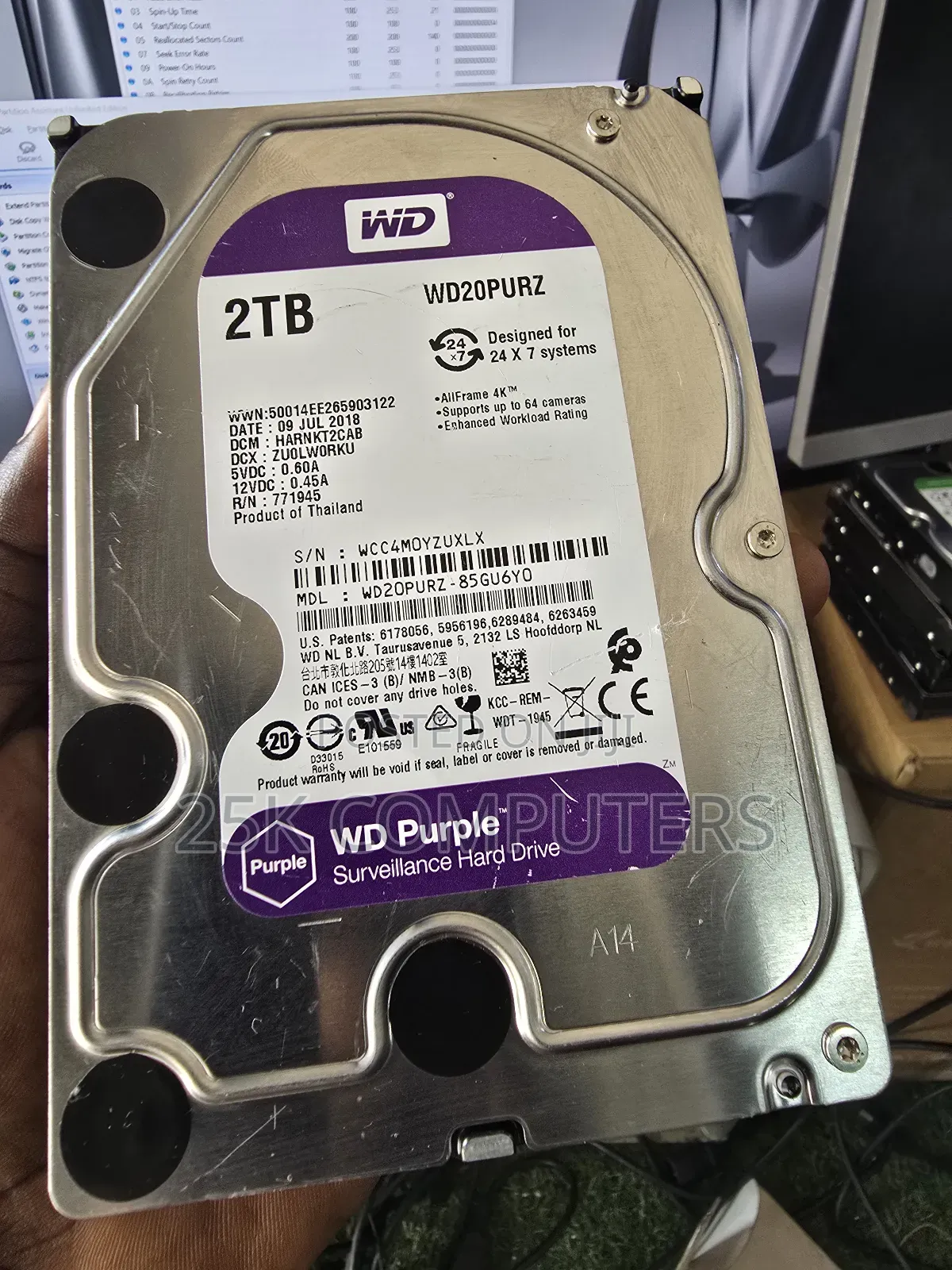 2tb Western Digital Surveillance Purple Drive
