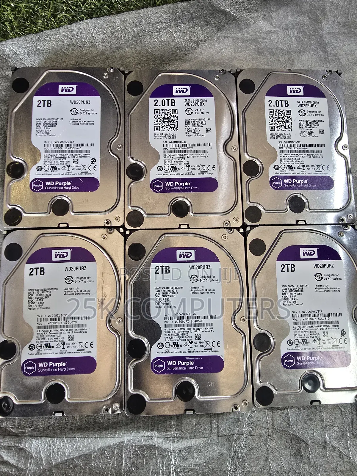 2tb Western Digital Surveillance Purple Drive