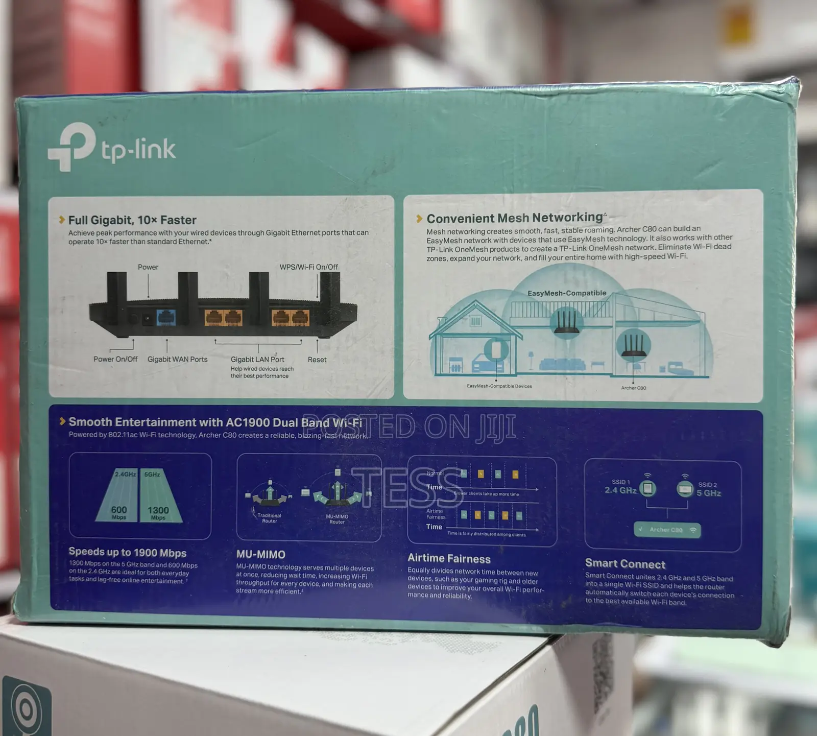 Tp-Link Archer C80 Ac1900 Mu Mimo Wireless Wifi Router Dual Band