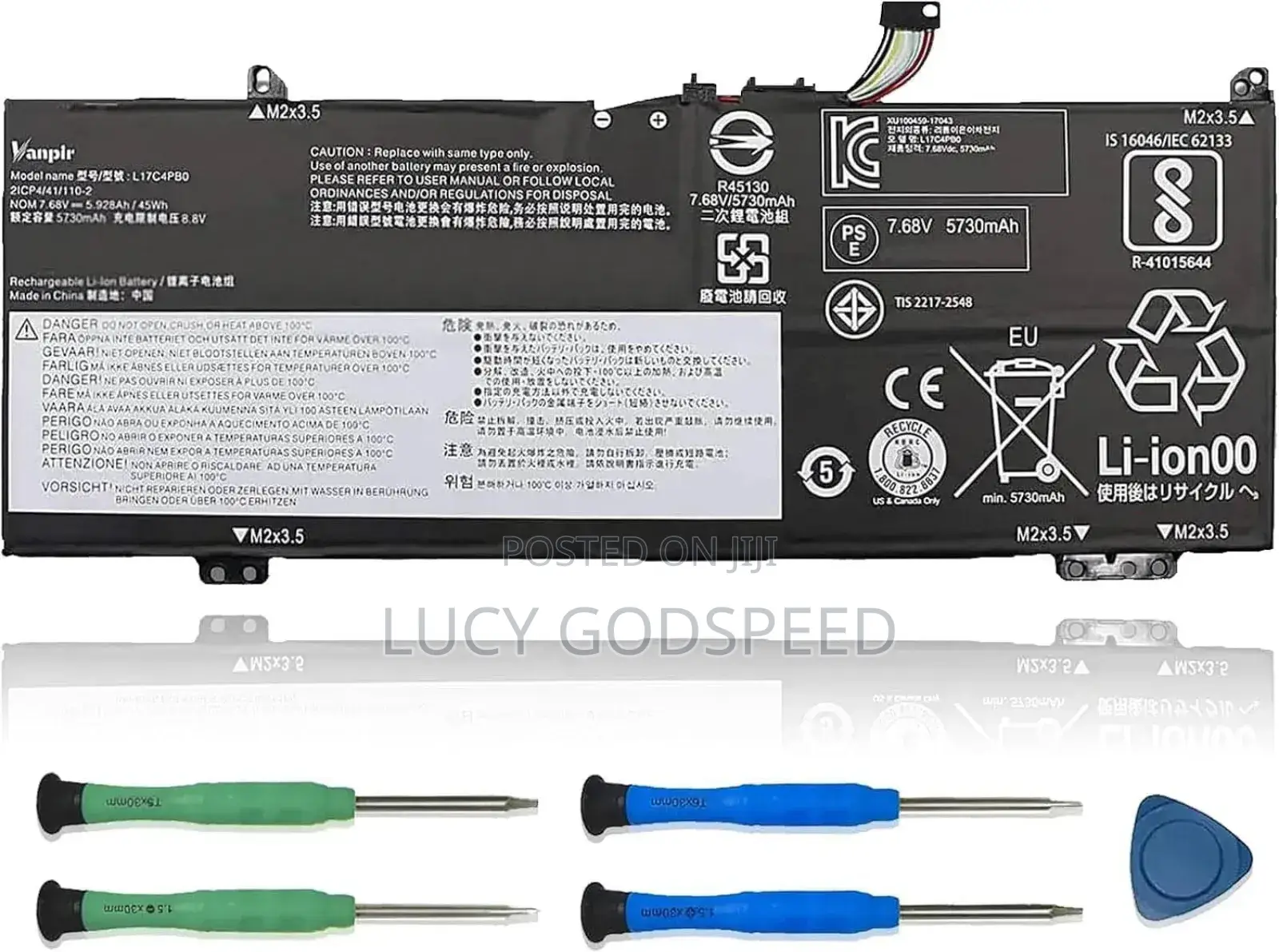 L17c4pb0 Lenovo Battery