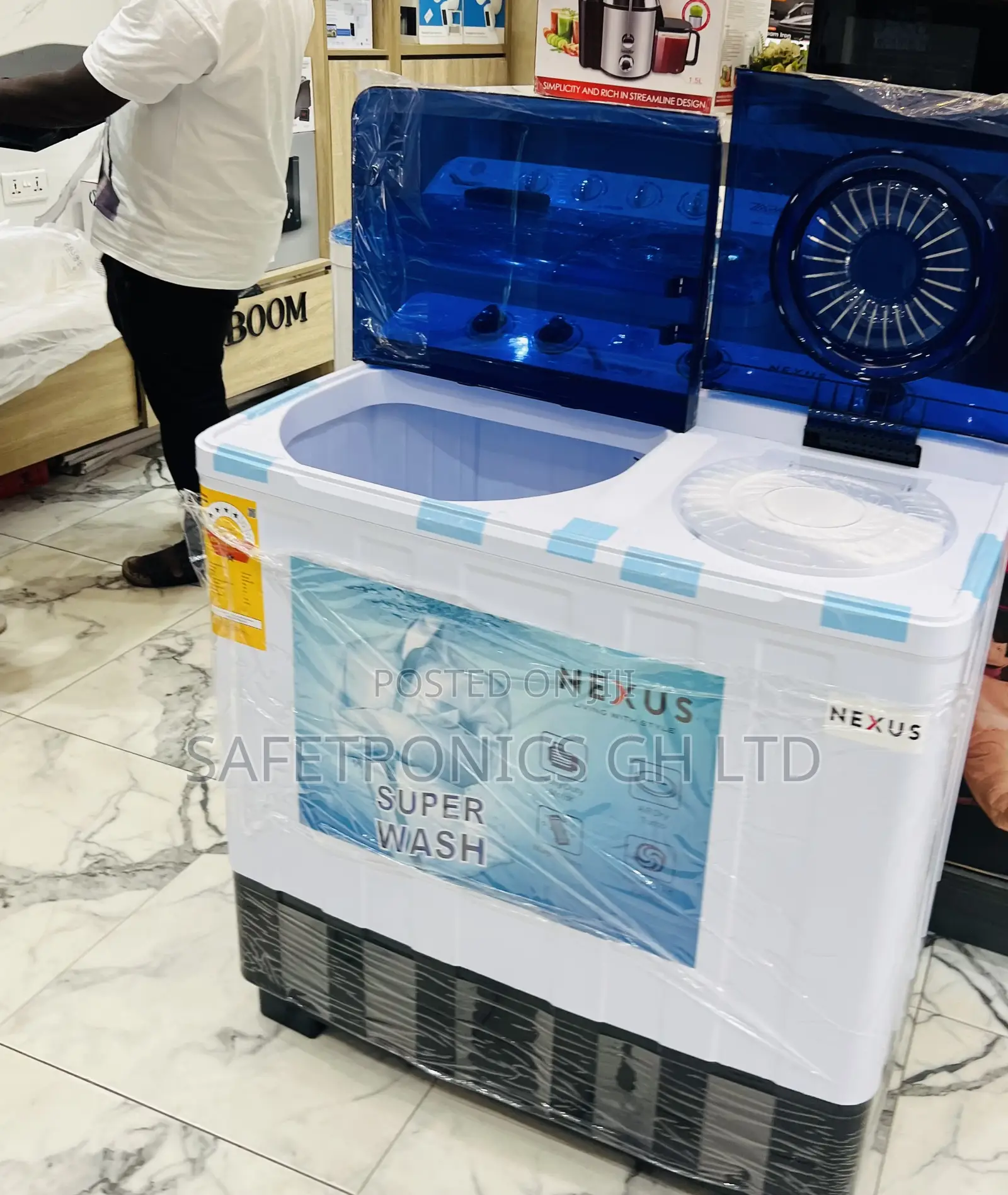 Neatly Sealed Topload Nexus 15kg Semiautomatic Washingmachine