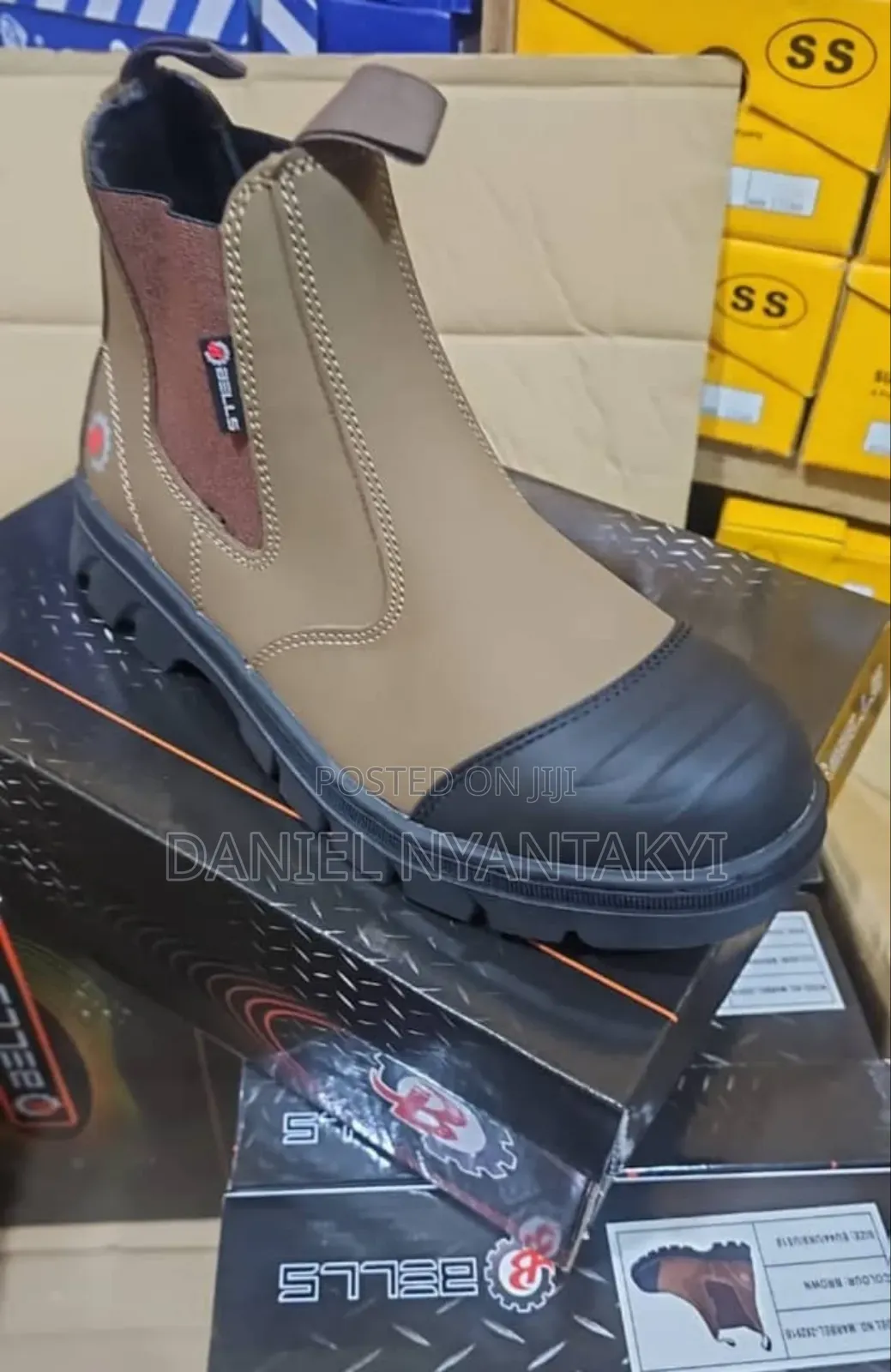 Brown Safety Boot