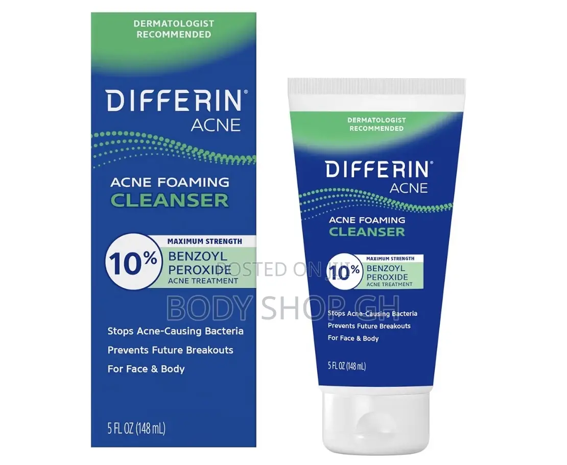Differin Maximum Strength Acne Face Wash With 10% Benzoyl Peroxide