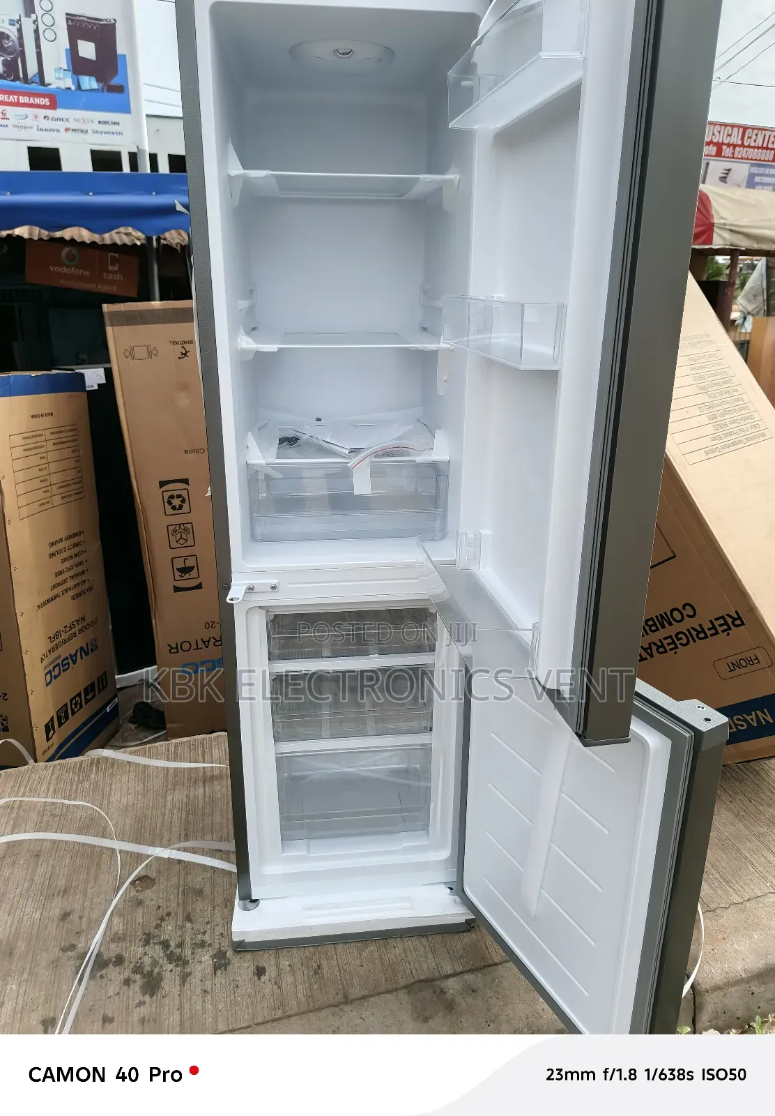 Nasco 170liter Double Door Refrigerator