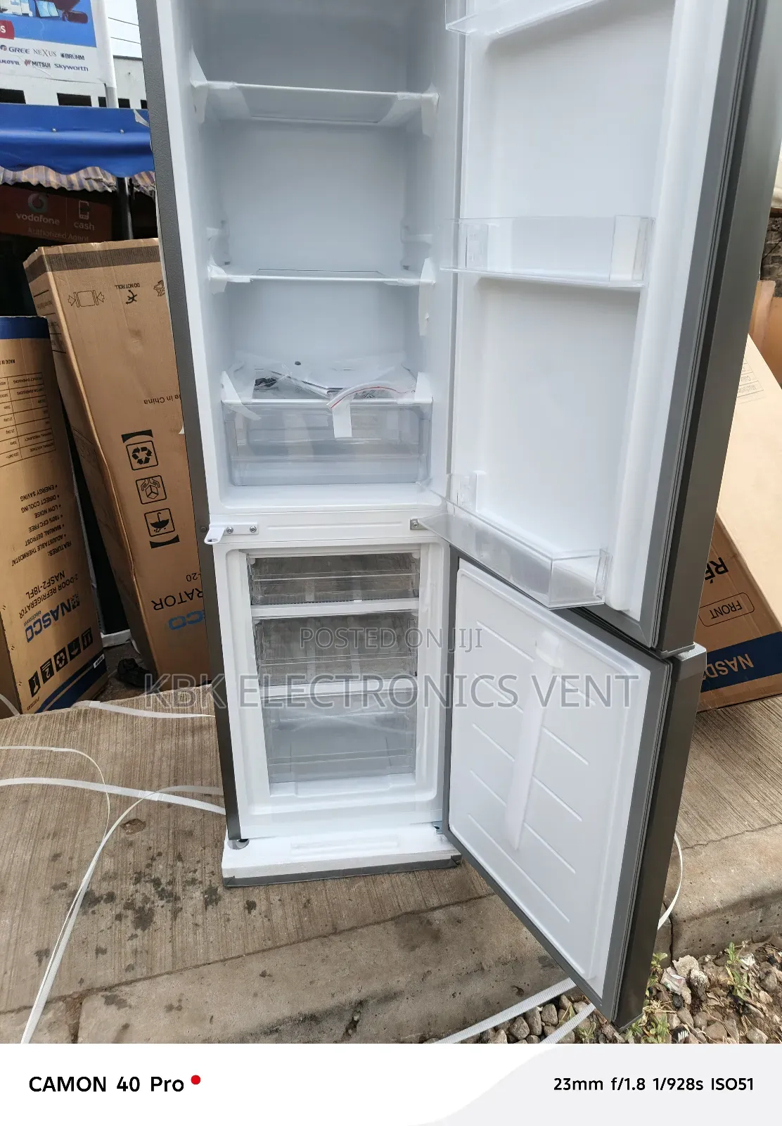 Nasco 170liter Double Door Refrigerator