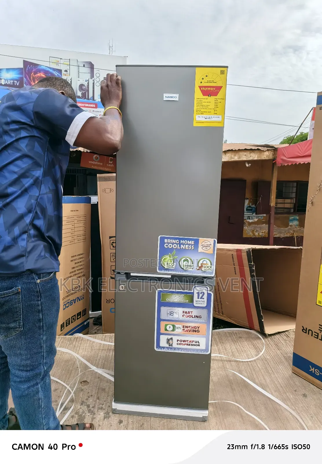 Nasco 170liter Double Door Refrigerator