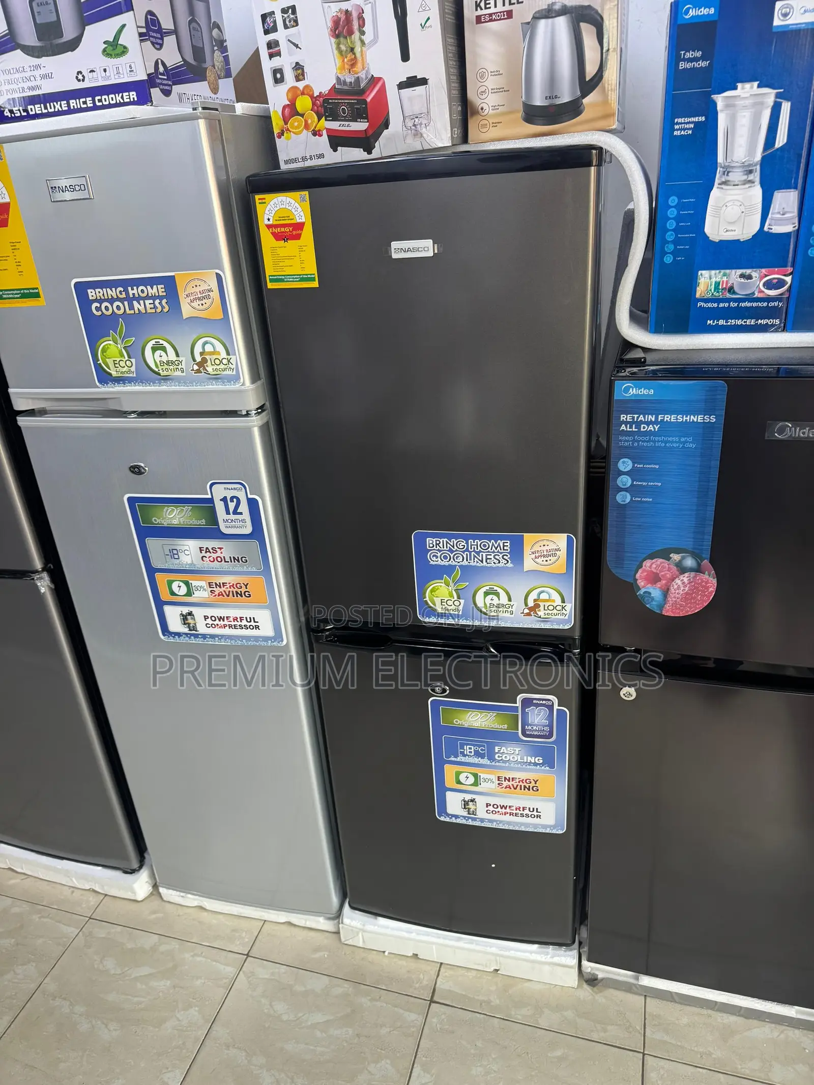 Nasco 142l Nasd2-20 Bottom Freezer Energy Saving Refrigerator