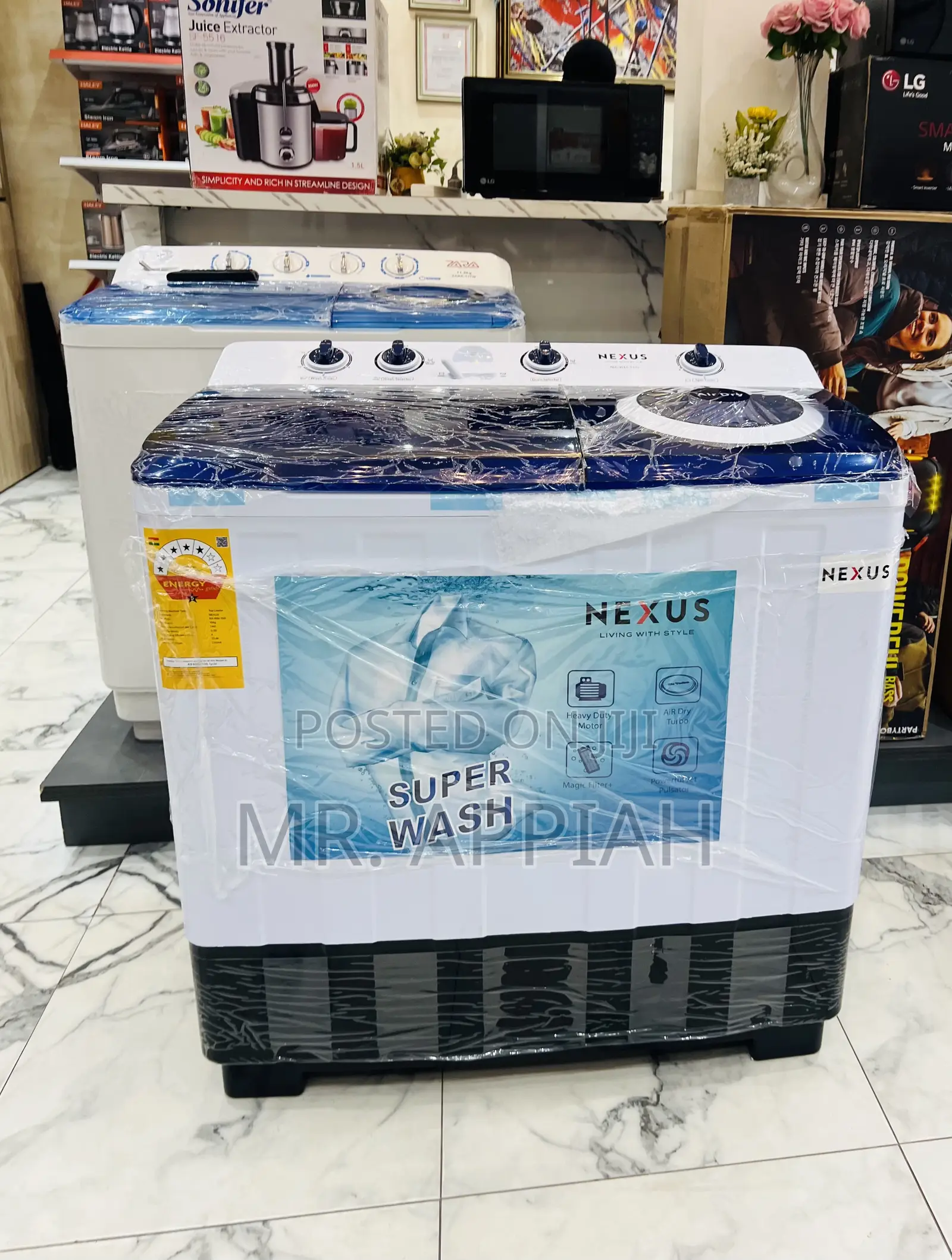 Order Nexus 15kg Twin Tub Electric Washing Machine + Spin Dry 