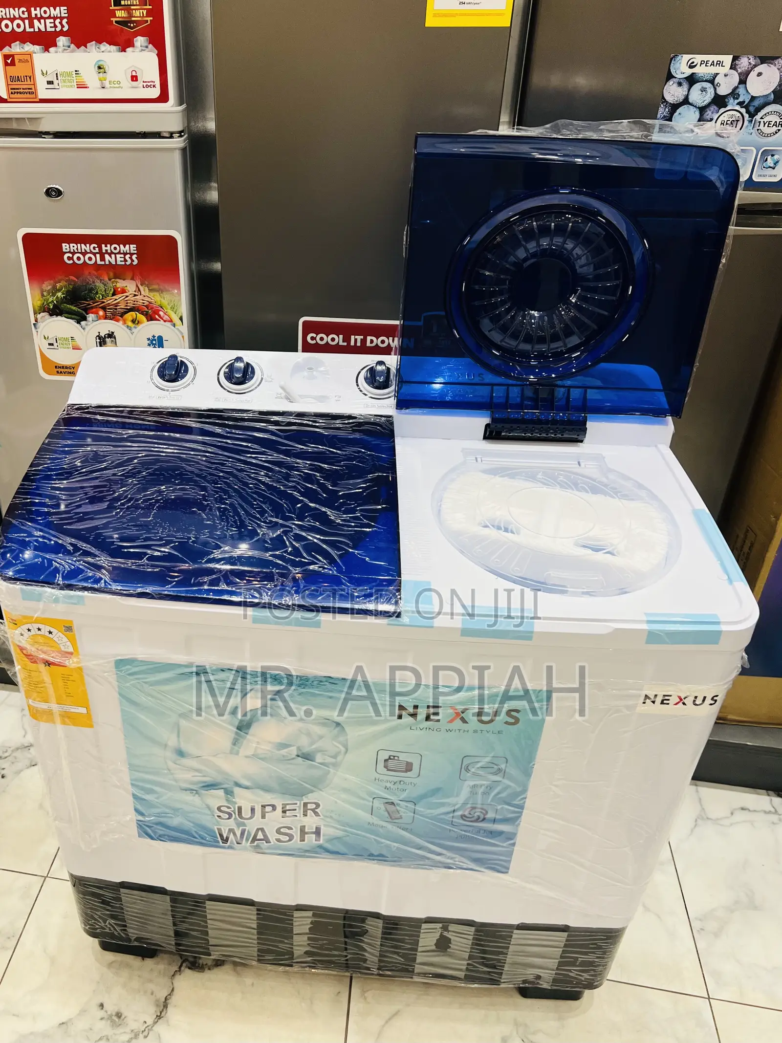Order Durable Nexus 15kg Twin Tub Electric Washing Machine.