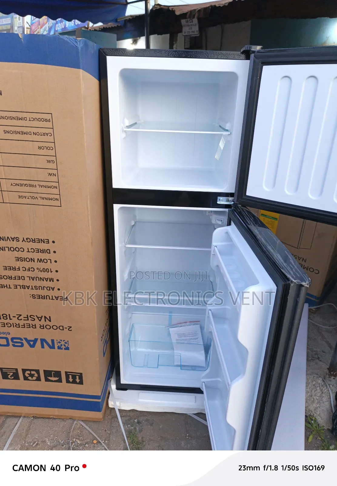 Nasco Fridge Nasf218fl(158liter) Double Door Refrigerator