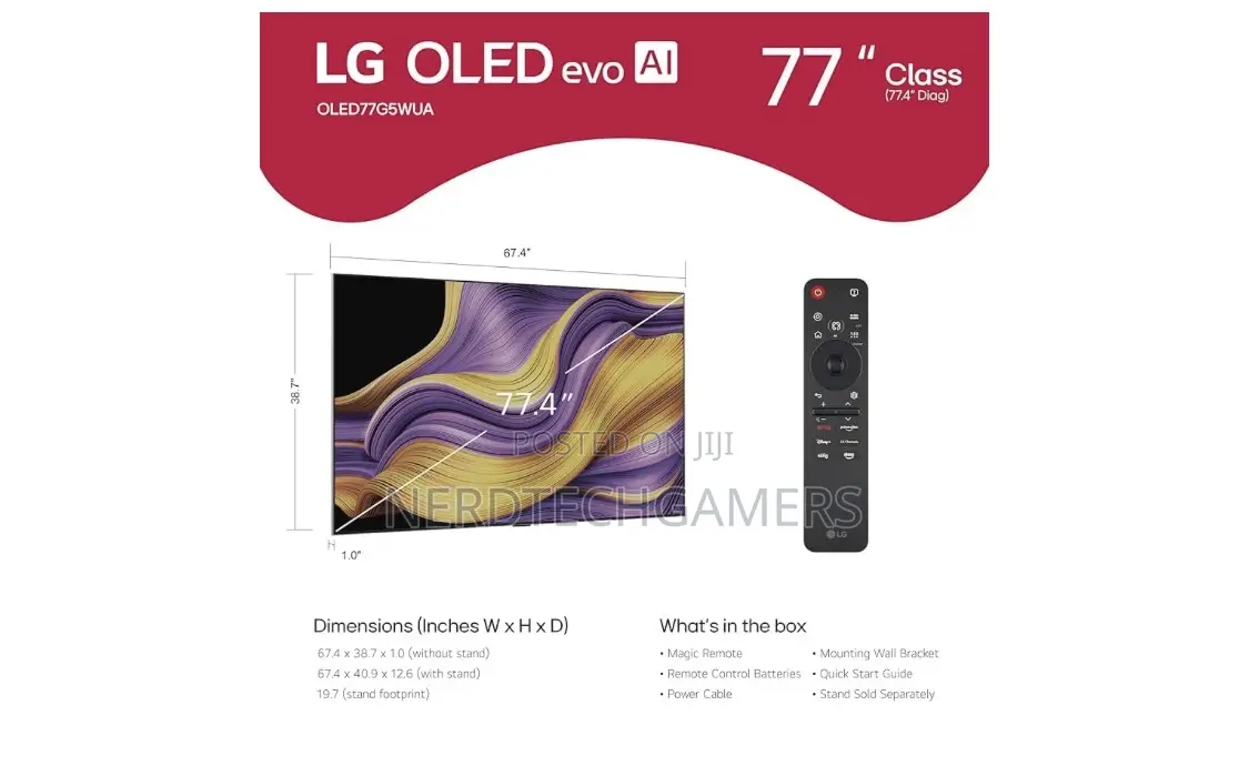 Lg G5 Oled Evo Ai 77 Inches Tv