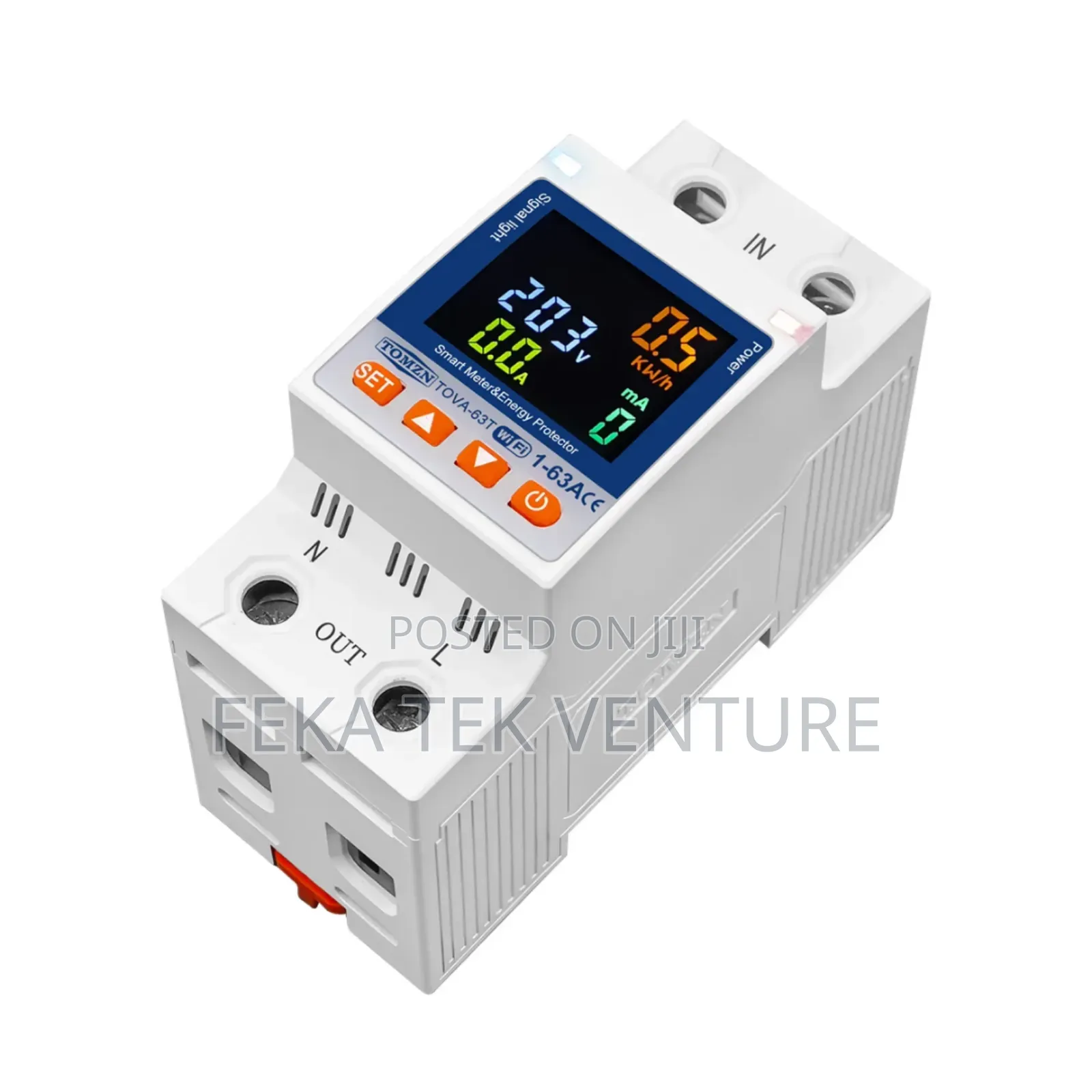 Tuya -2p -Wifi Smart 63a Circuit Breaker With Metering