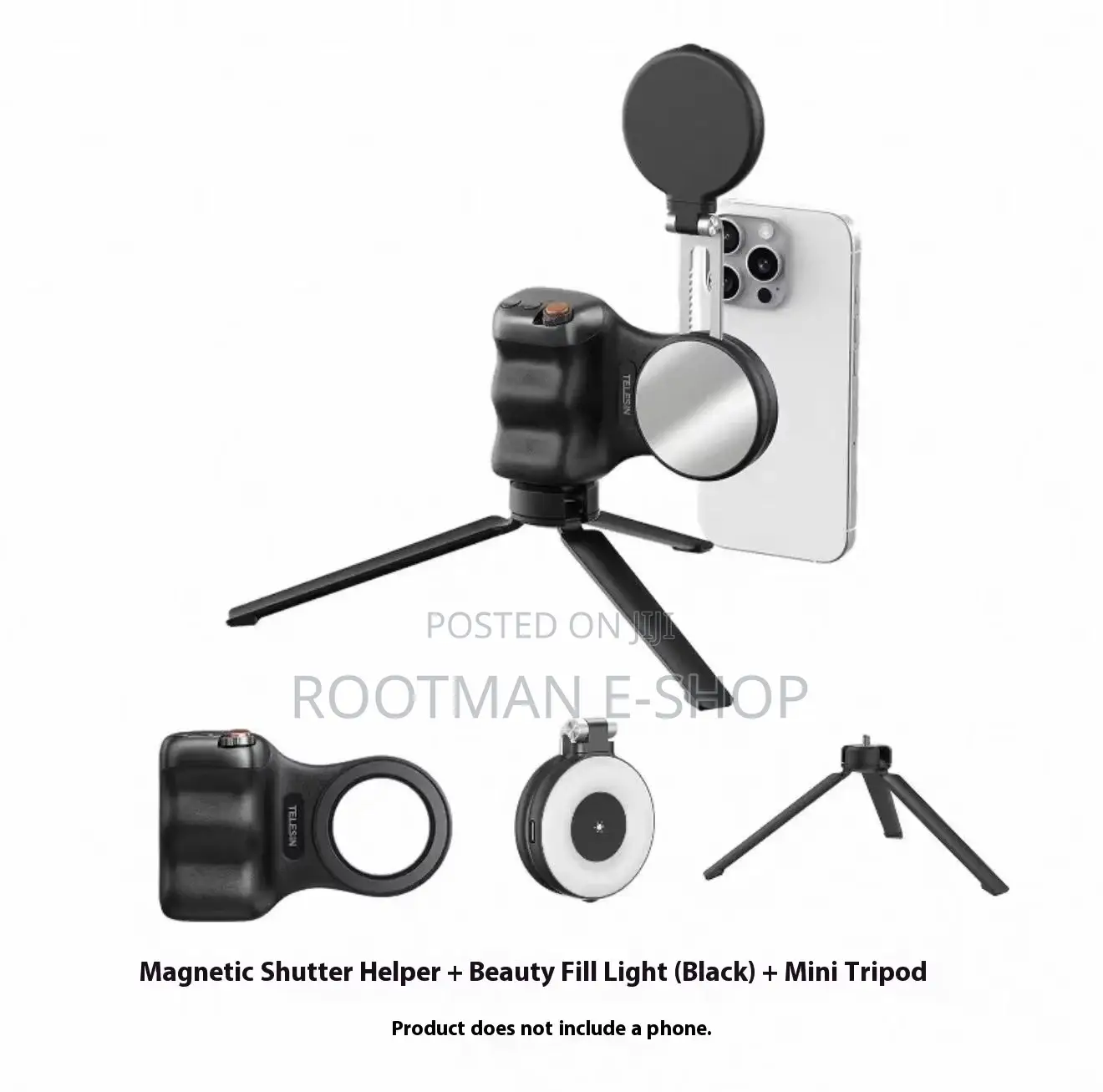 Telesin Fun Shot Magnetic Phone Camera DSLR Style Shutter Grip
