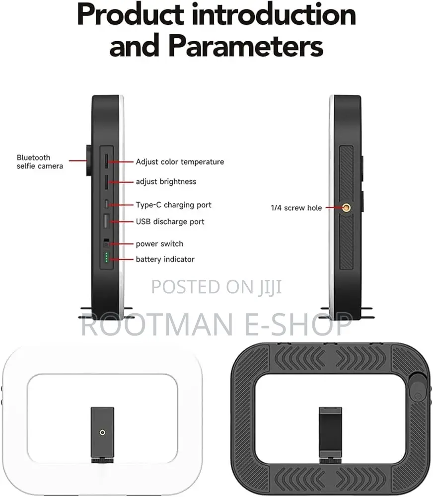 Smartphone Ring Selfie Light Kit Handheld Led Mobile Video Stabilizer