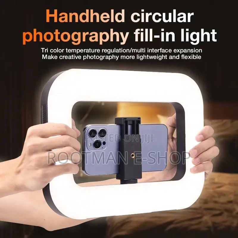 Smartphone Ring Selfie Light Kit Handheld Led Mobile Video Stabilizer