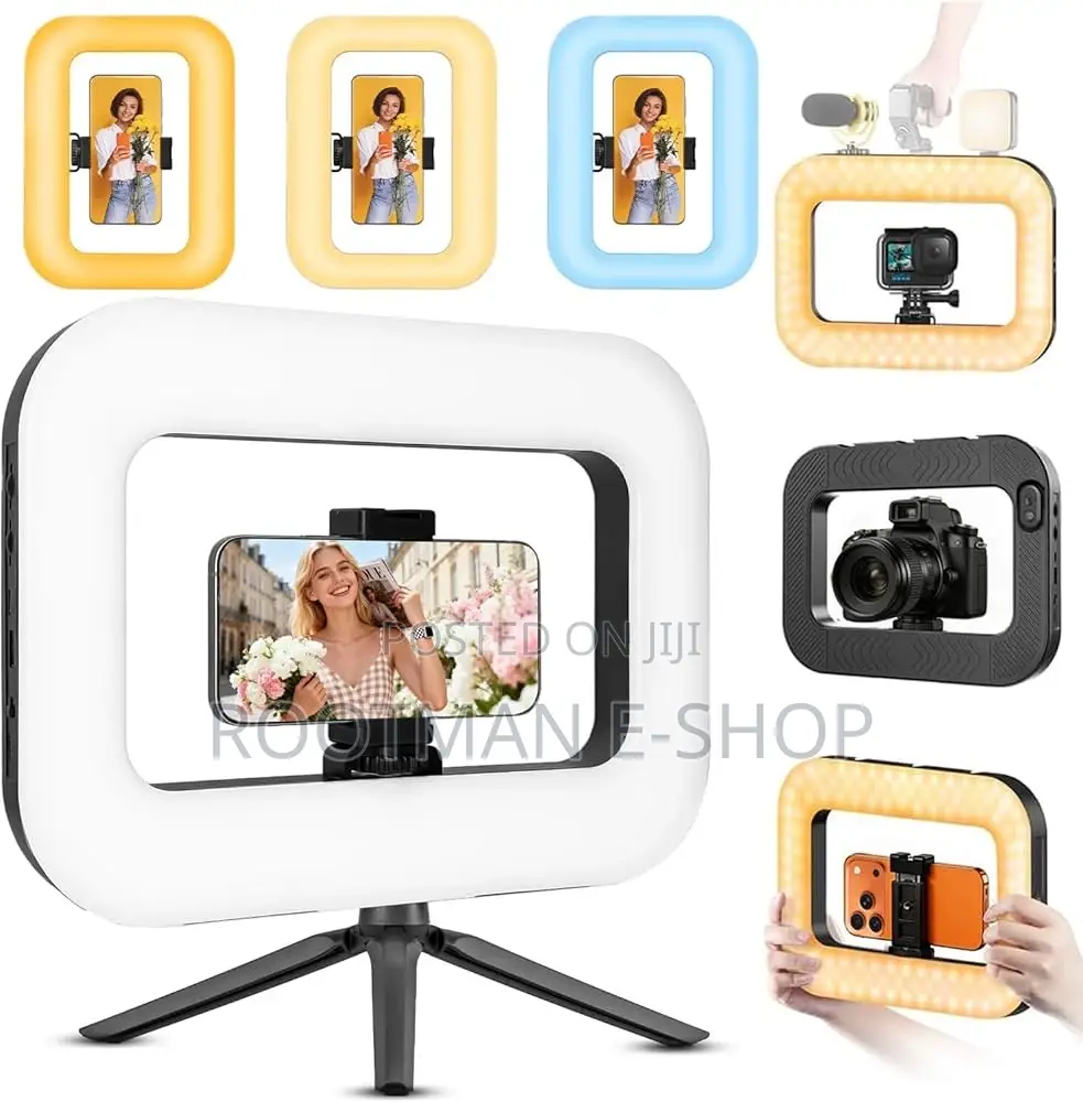 Zgrl02 Handheld RGB Ring Video Light for Video,For Smartphone Camera