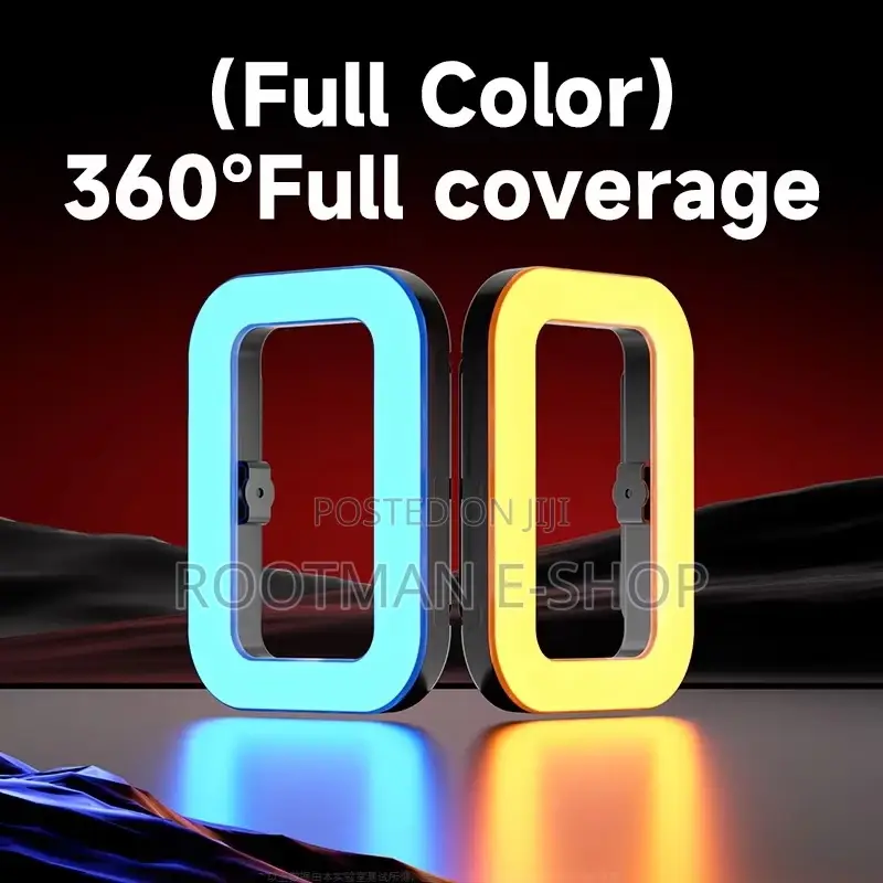 Zgrl02 Handheld RGB Ring Video Light for Video,For Smartphone Camera