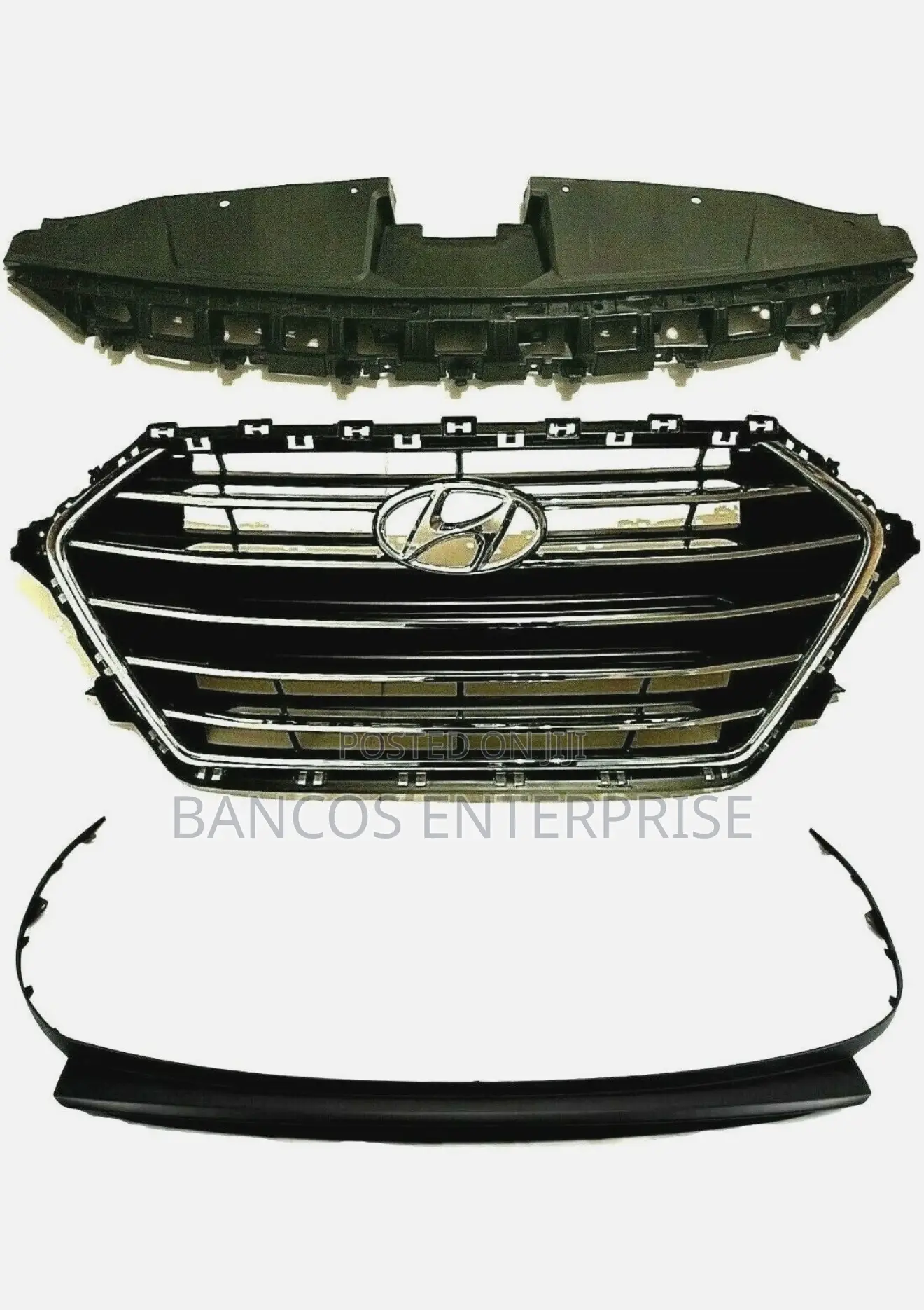 Hyundai Elantra 2017-2018 Grille, Cover, and Bumper Lip