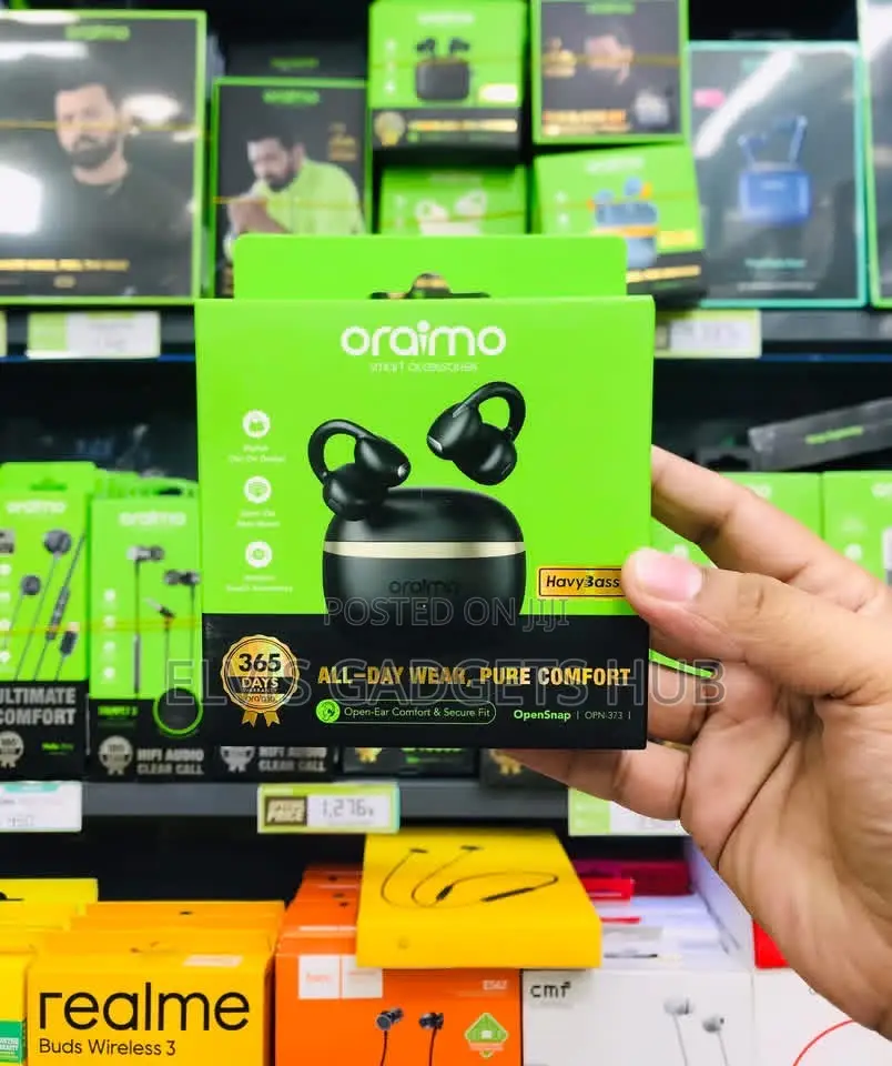 Oraimo Opensnap Clip-on Open-Ear True Wireless Earbuds