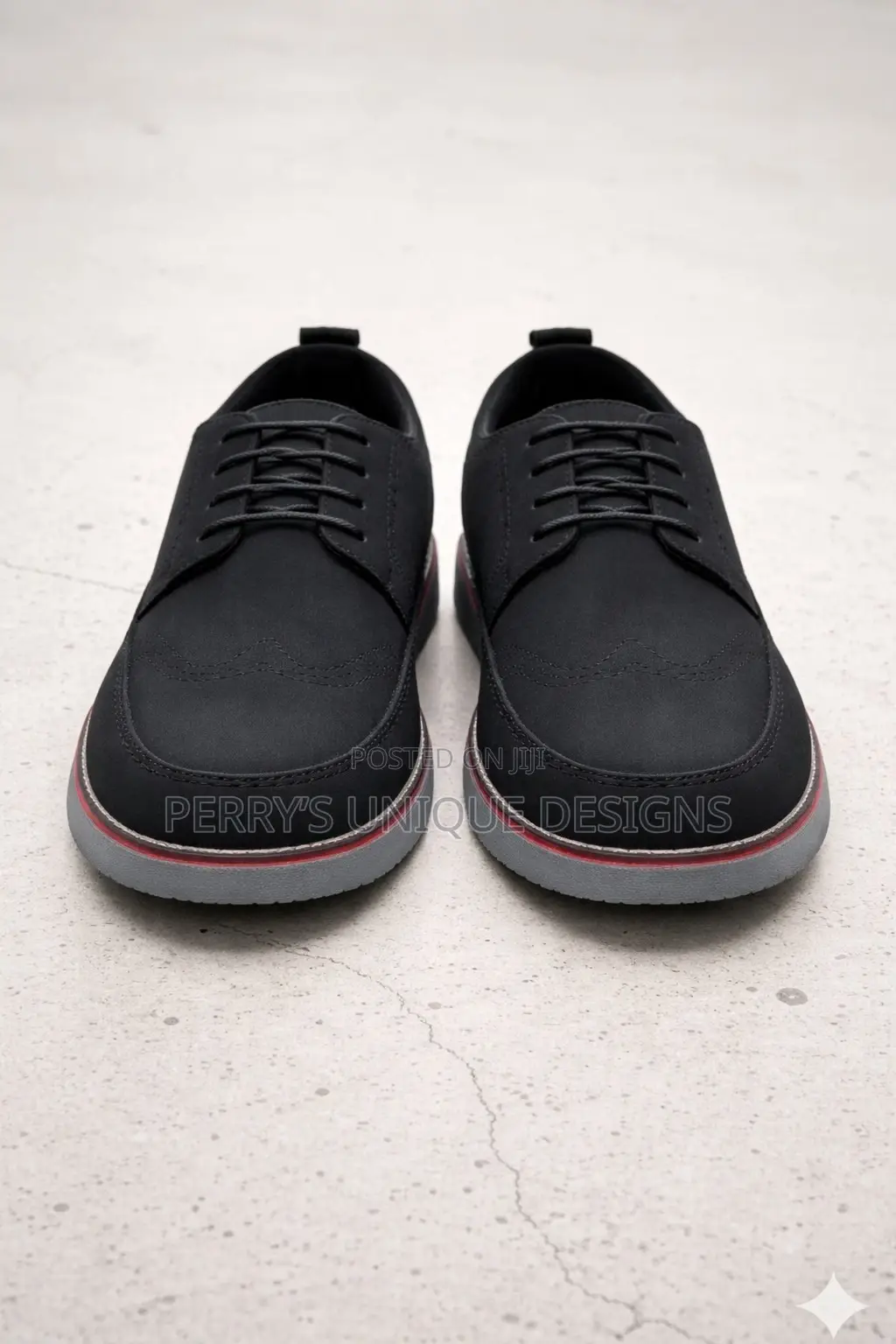 Executive Flexgrip Classic Lace-Up Shoes - Black