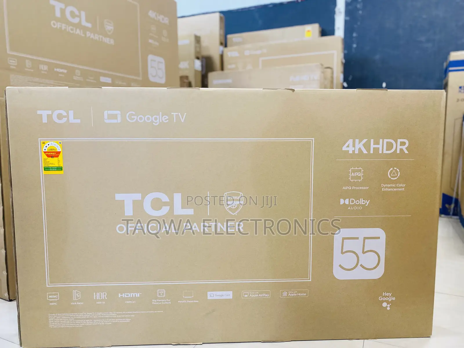 Real Google TCL Tv 55 Inch
