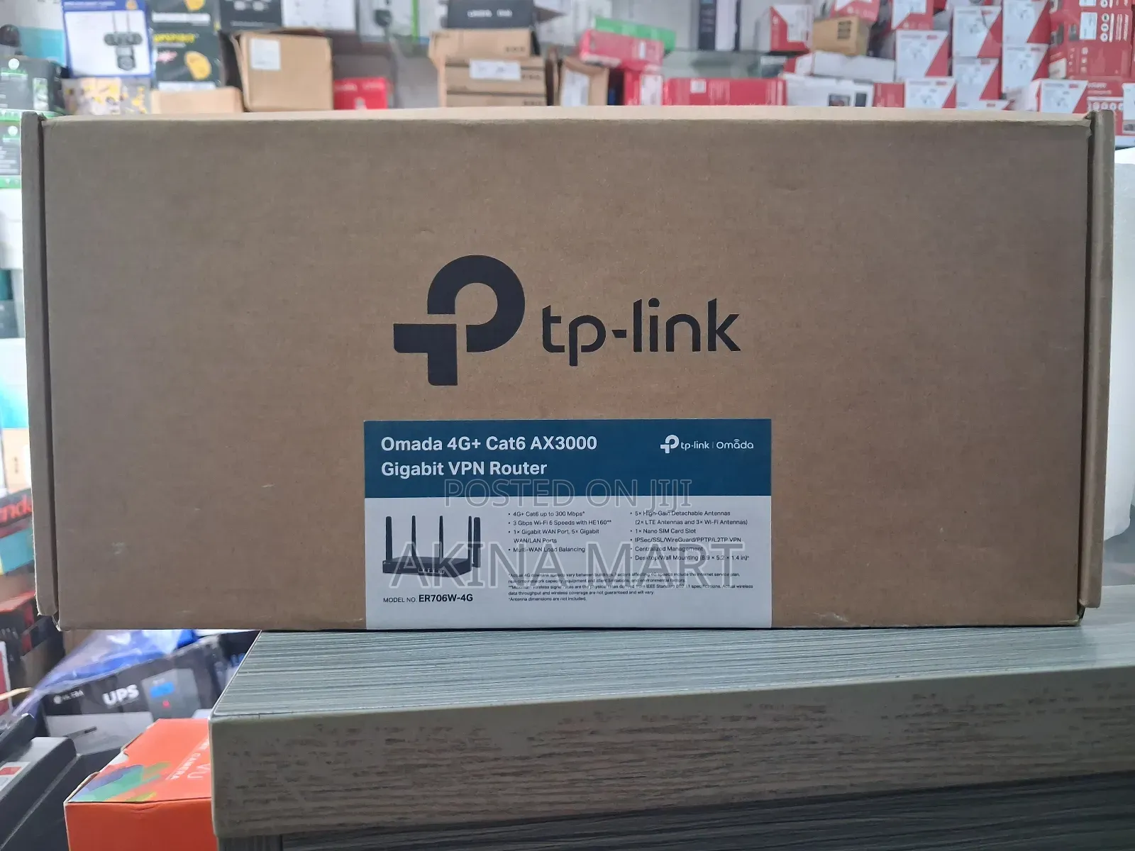 Tp Link Omada 4g+ Cat6 Ax3000 Gigabit VPN Router