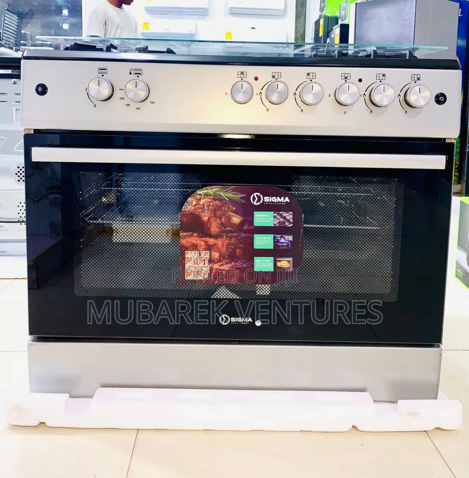 Sigma 4 Gas Burner and 2 Electric With Oven and Grill