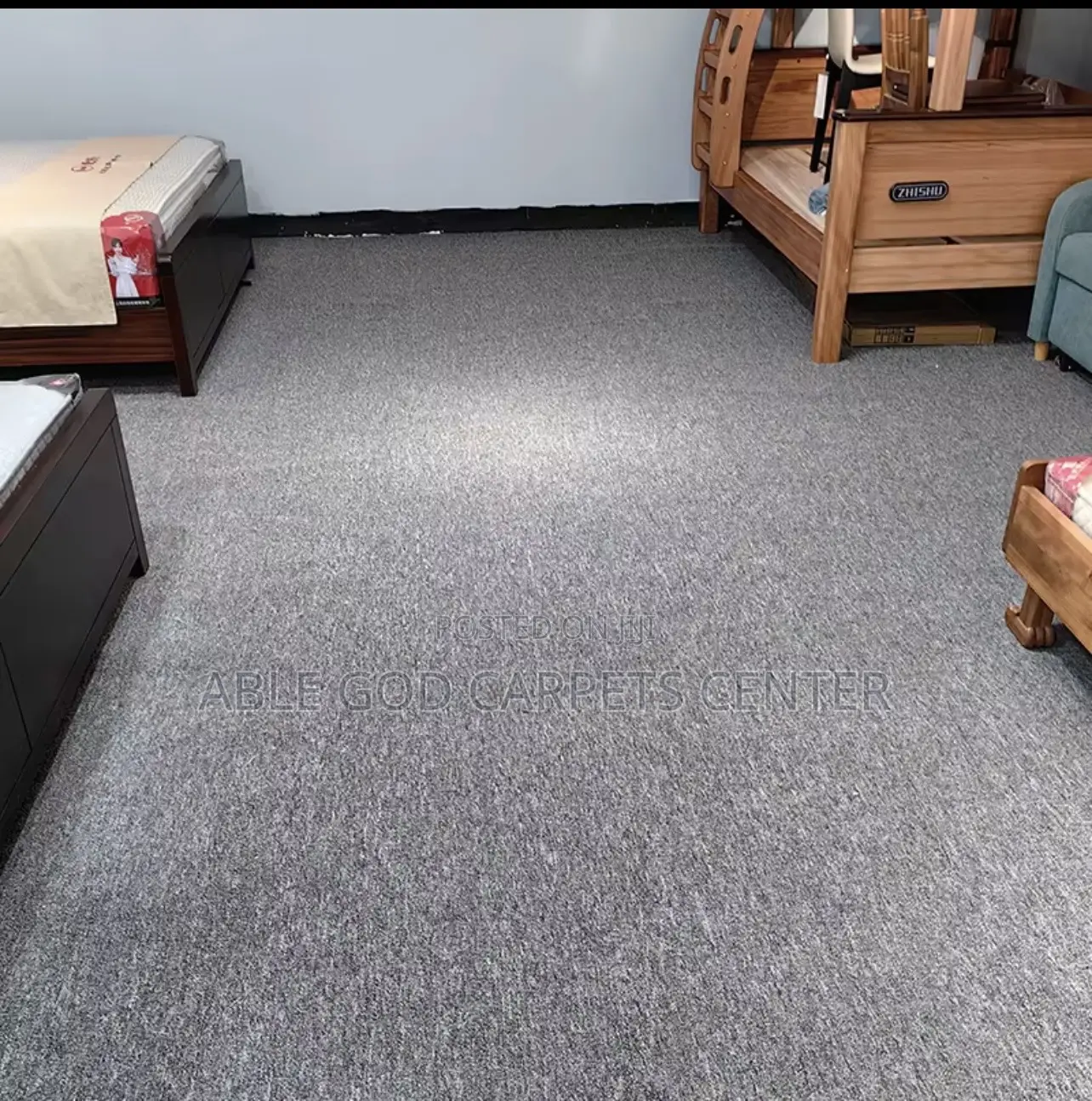 Plain Gray Woolen Carpets