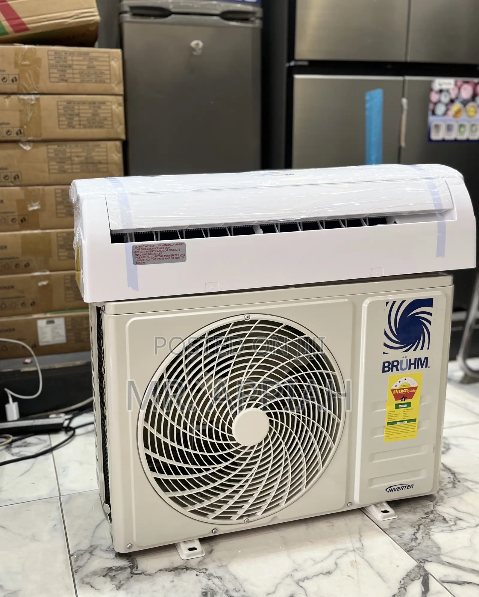 Buy Authentic Bruhm 1.5hp Air Conditioner(White)Remote Control 