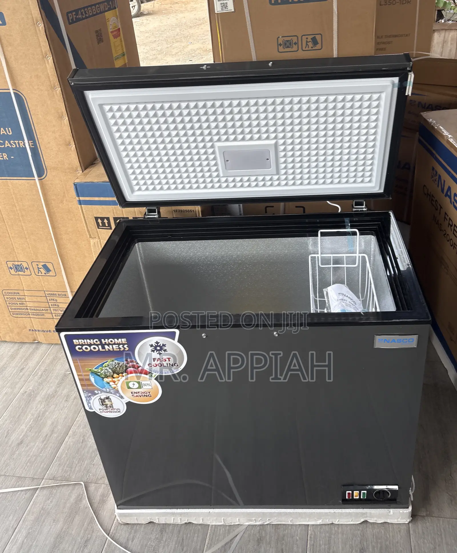 Quality Single Door Electric Chest Freezer(Nas—200fl)Gray,150l