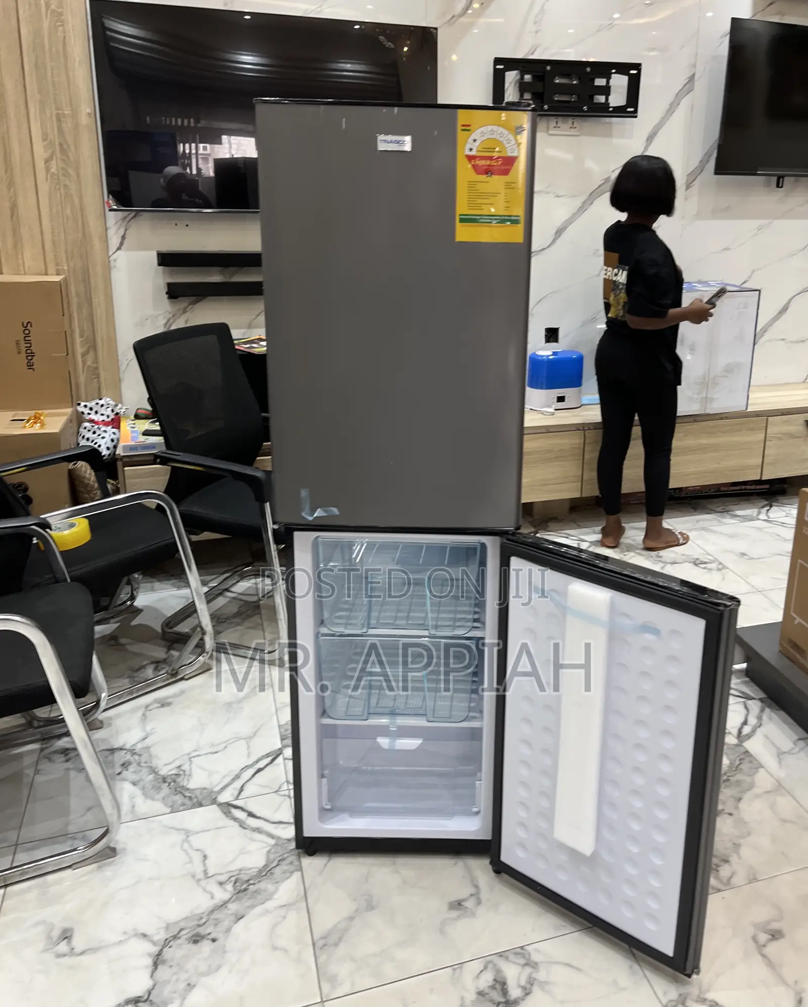 Latest and Affordable Nasco Nasd2-20fl 2 Door Fridge(Dark Gray) 
