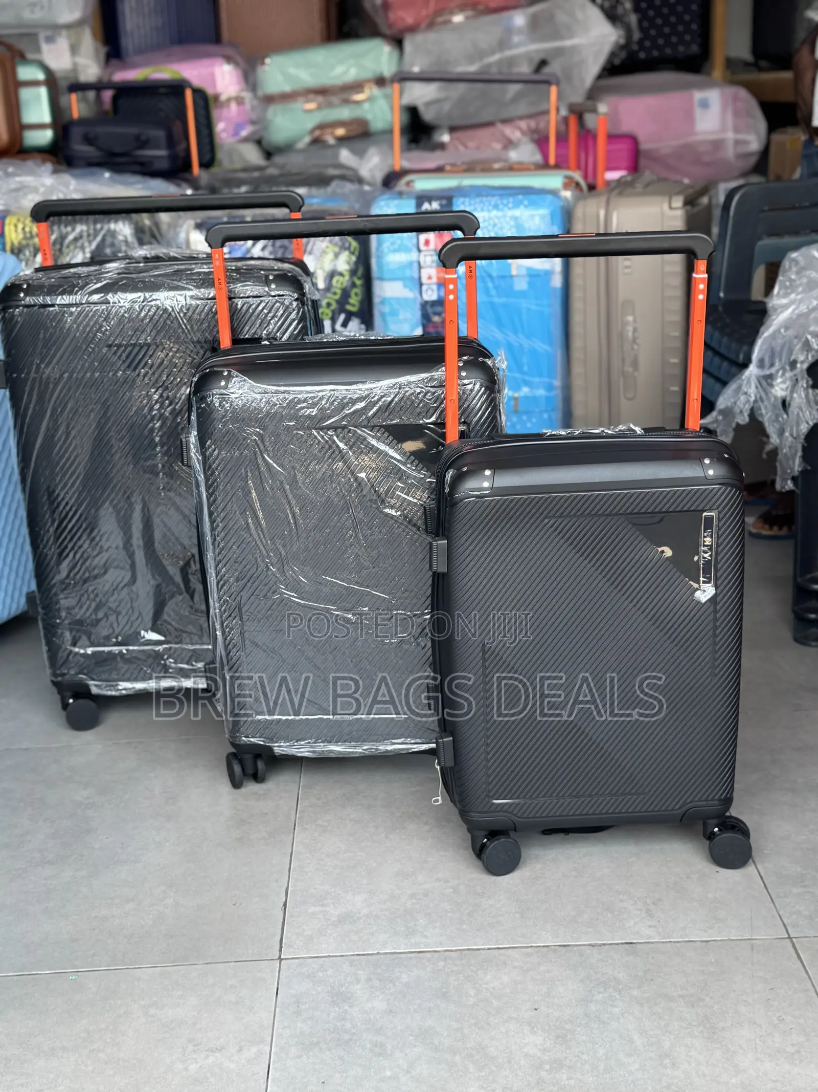 Quality Ak 3set Fiber Anticrack Wide Handle Traveling Bag.