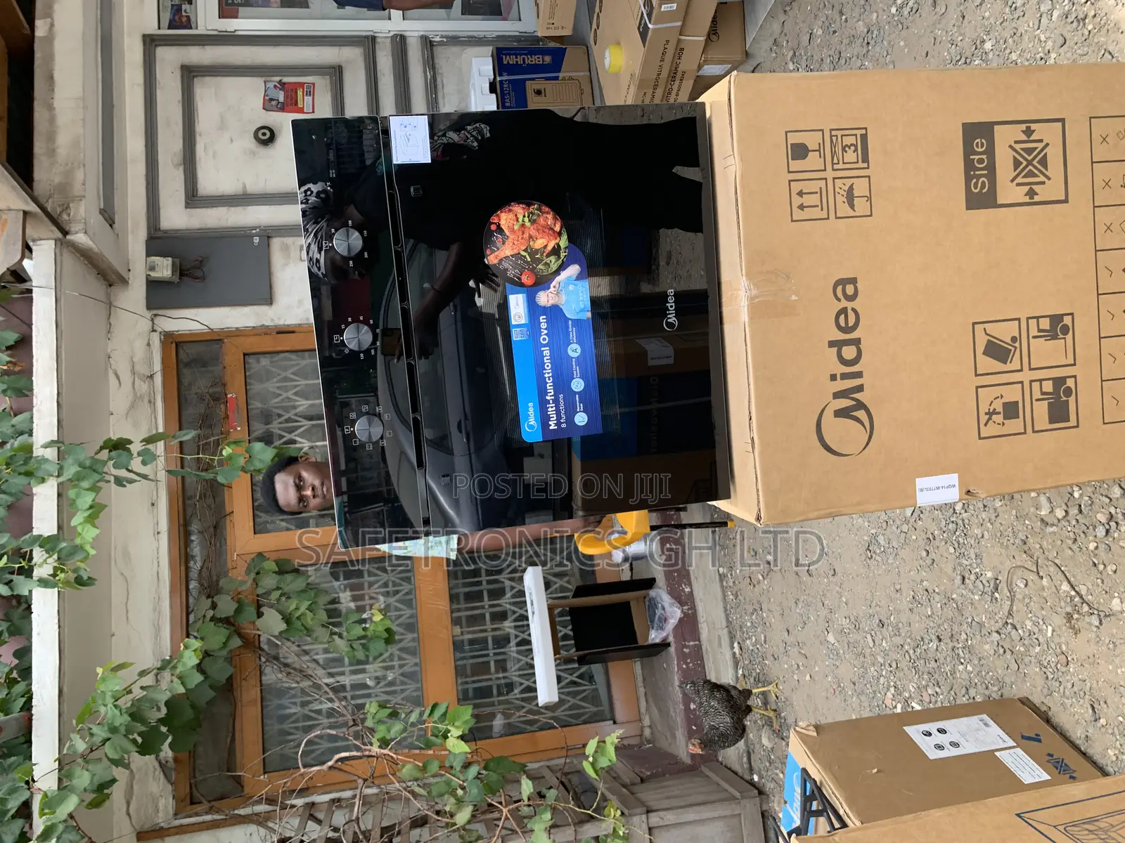 Authentic Fast Inbuilt Electric 65 Liters Midea Black 65m80m1-004 Oven