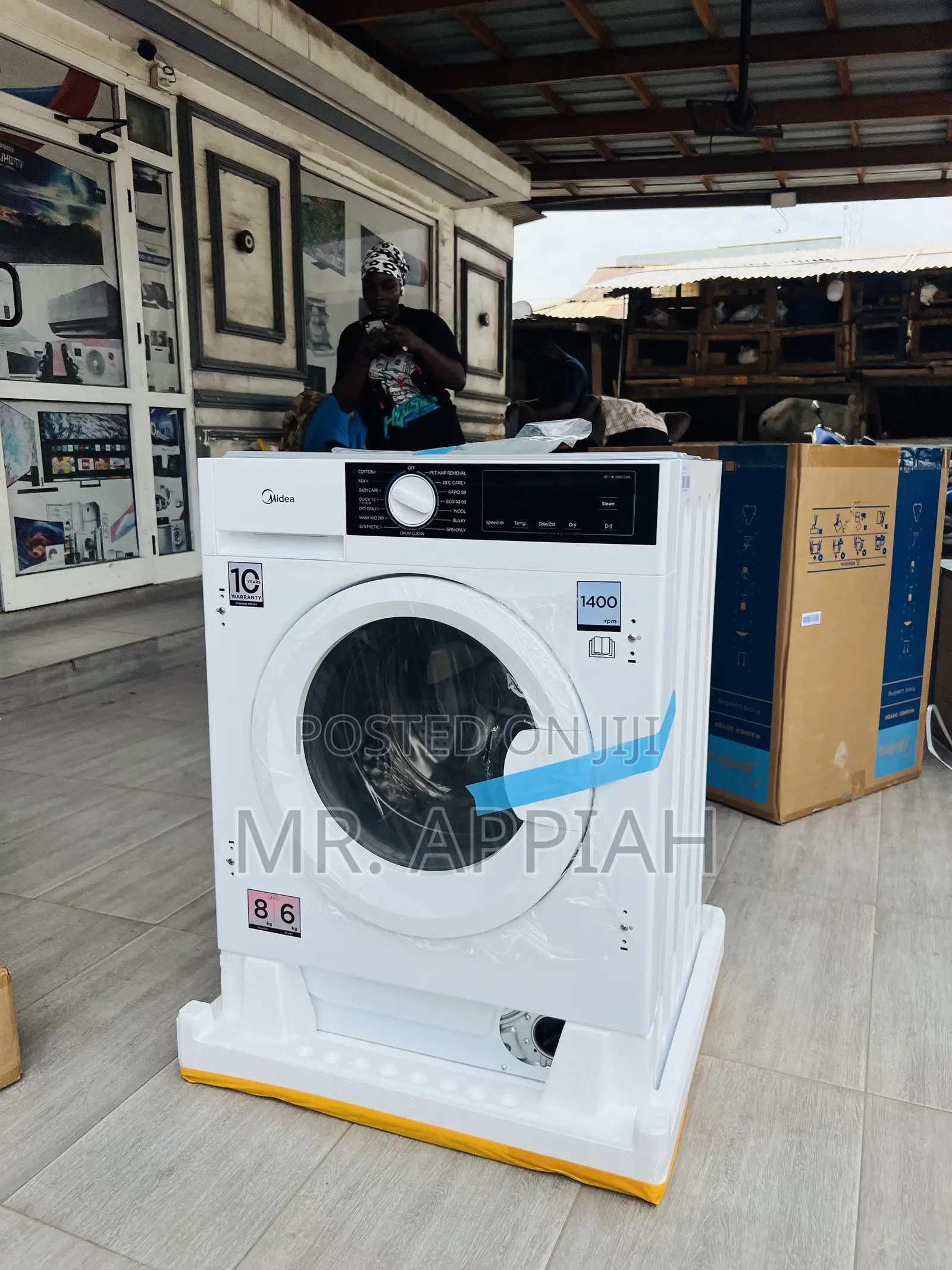 Quality Yet Affordable Midea Mfa06d80b/W 8kg Full-Auto Washing Machine