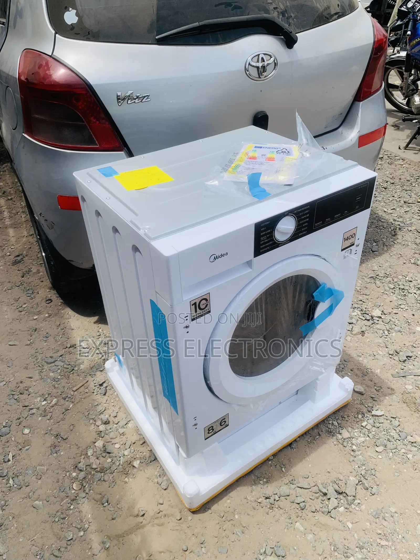 Available Now at Store Midea Wash and Dry 8/6kg Mfa06d80b/W