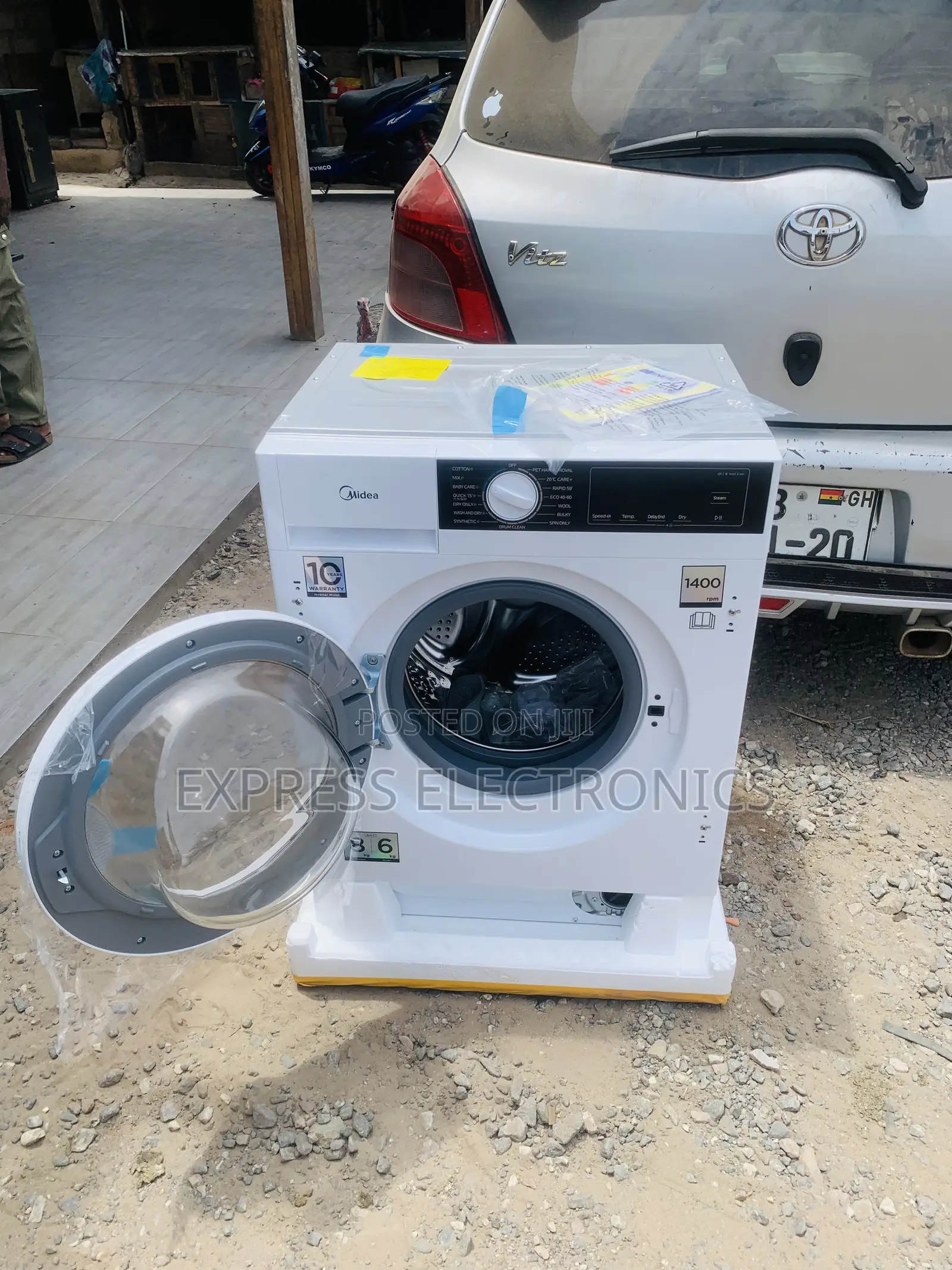 Purchase the New White Midea 8/6kg Mfa06d80b/W