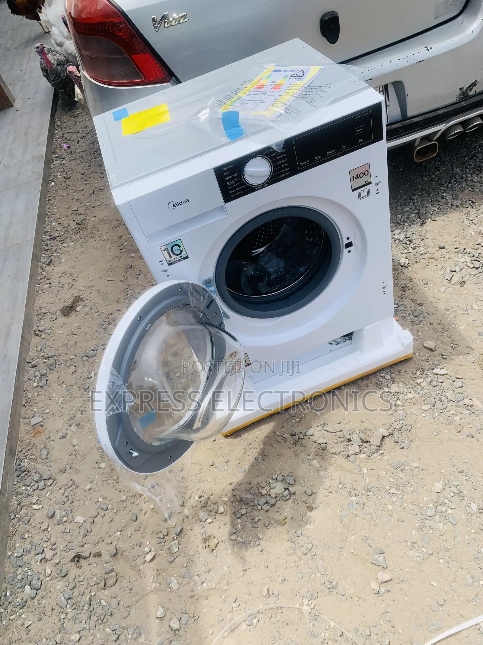 Ultra Modern Sleek White Midea 8/6kg Mfa06d80b/W