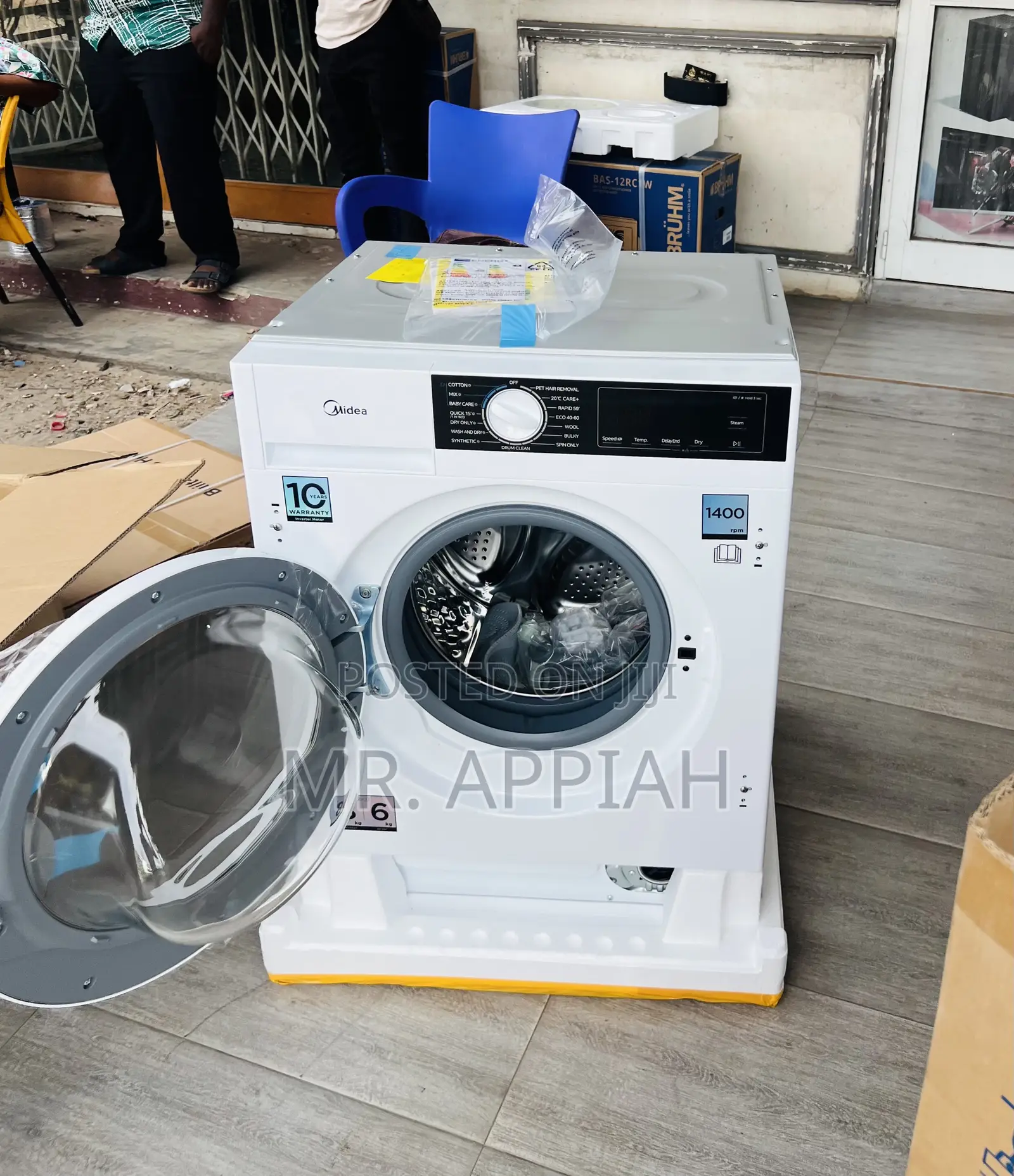 Latest and Affordable Midea 8kg Front Load Electric Washing Machine.