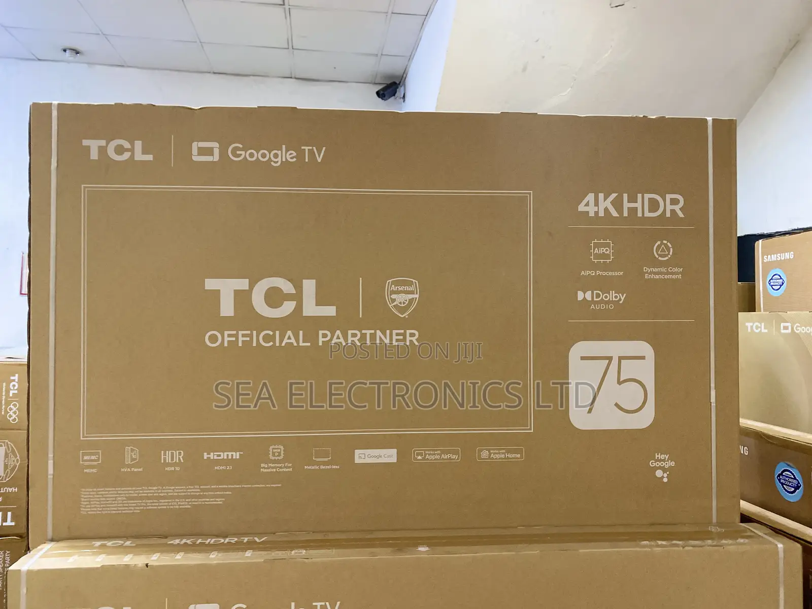 TCL 75 Inch Uhd Smart Tv Featuring Google Tv/Android Tv,