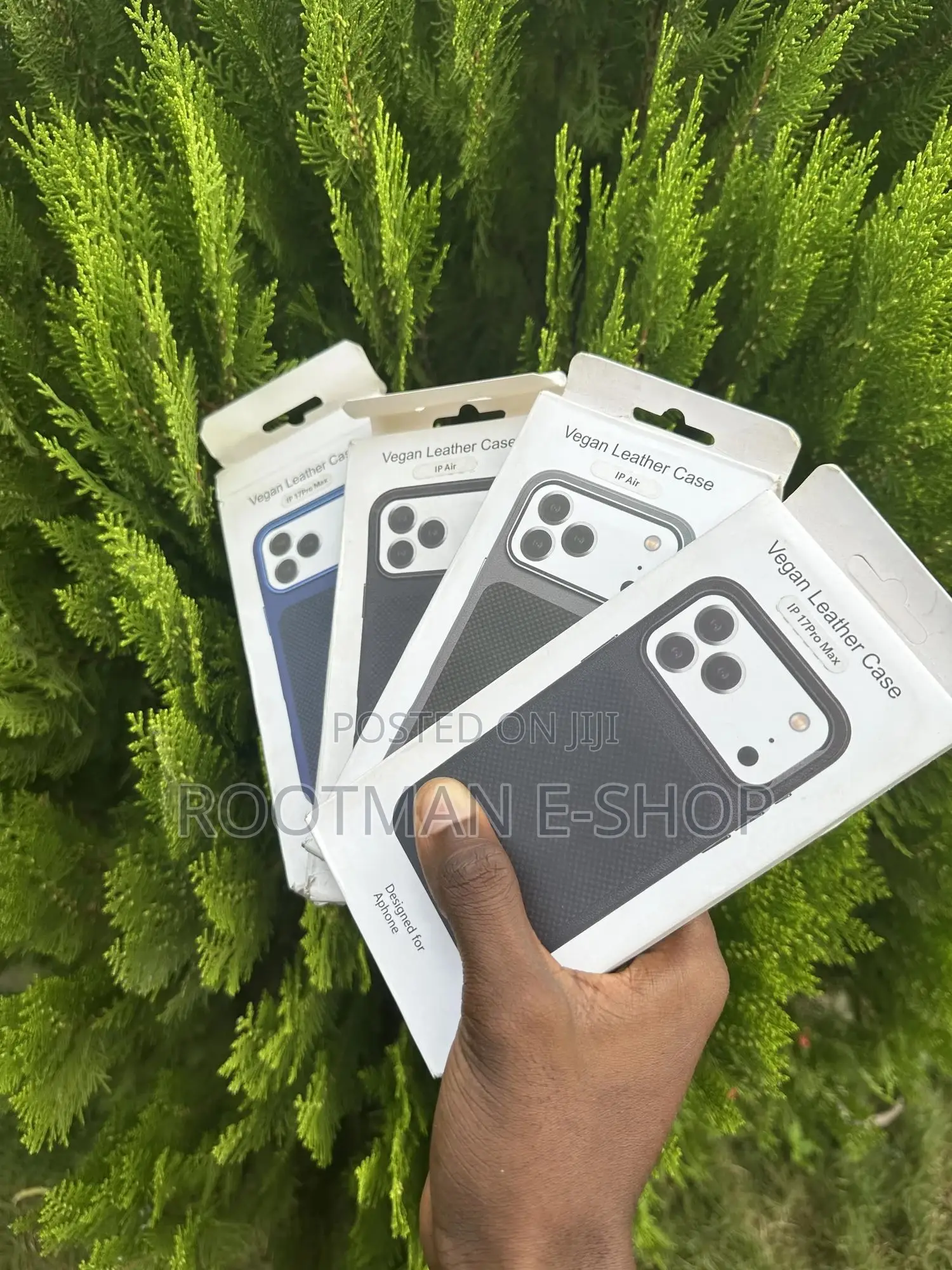 Vegan Leather Cases With Thick Bumper for iPhone 17 Pro Max