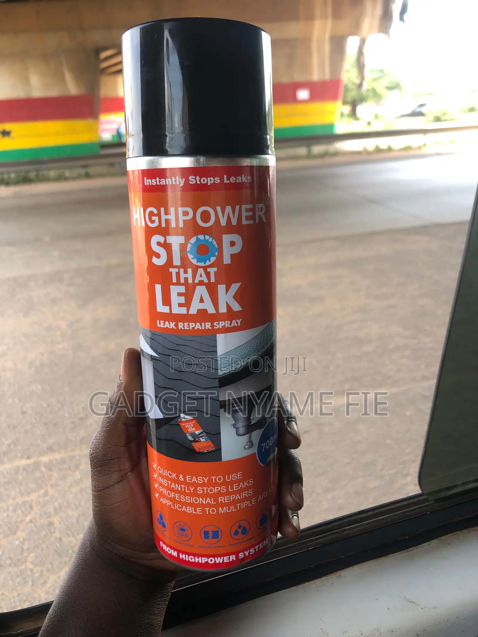 High Power Leak Repair Spray - Black - 700ml