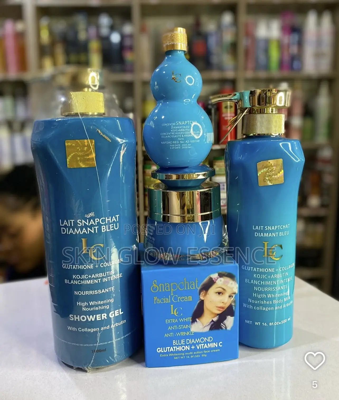 Lait Snapchat Whitening Body Lotion Set