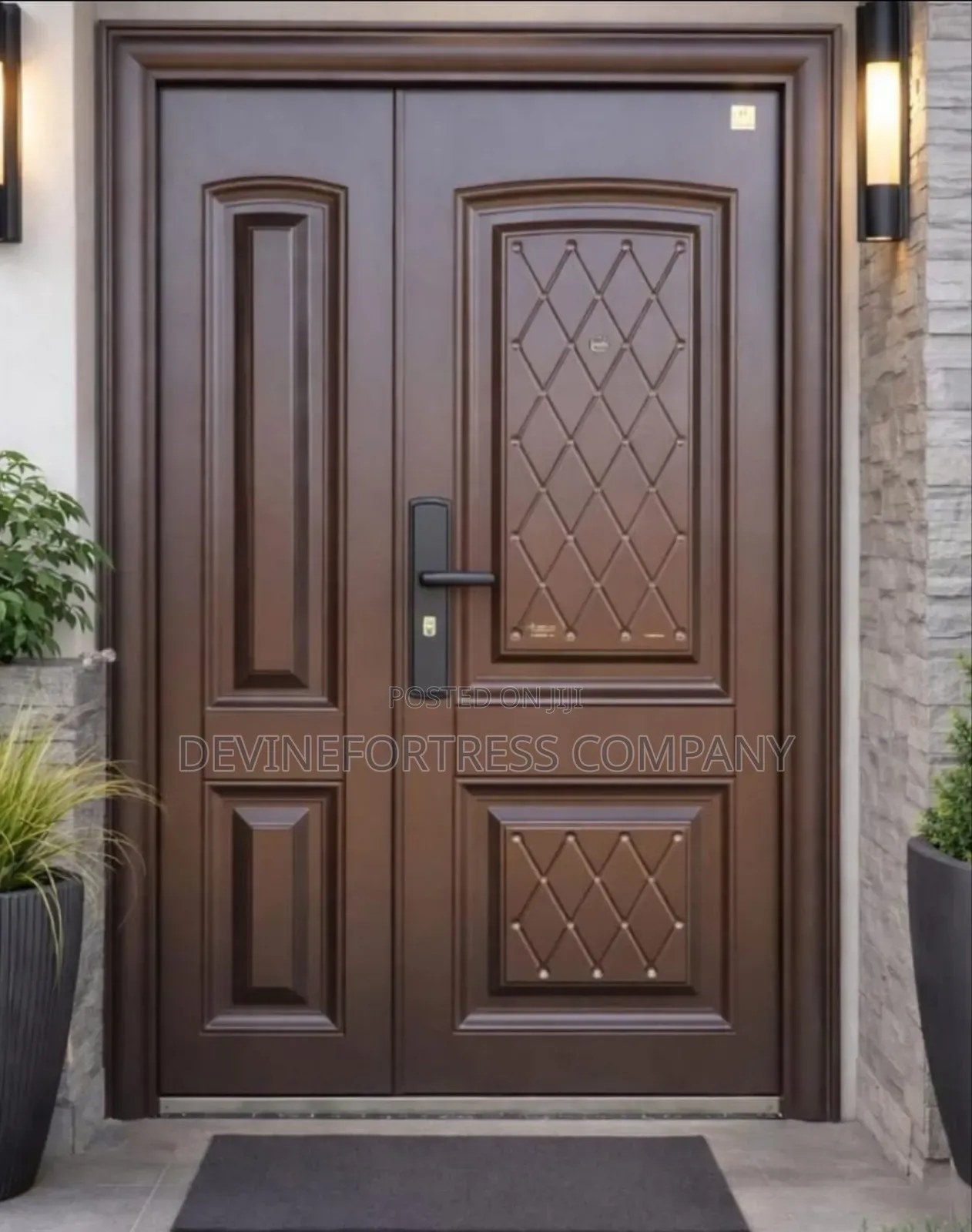 All Weather Paladin Rough 11⁄2 Door for All Buildings (( Brown))